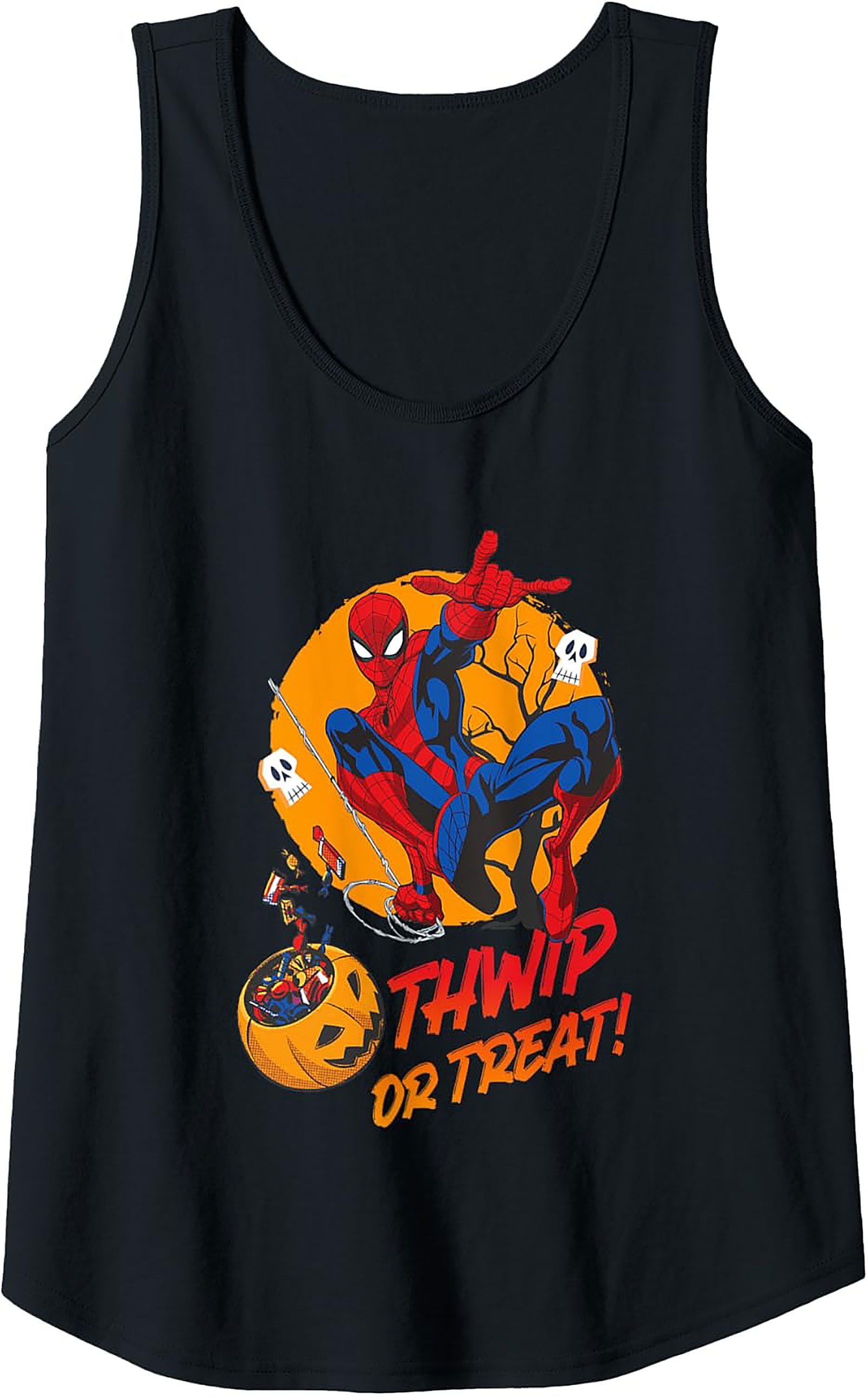 Spider-Man "Thwip or Treat" Halloween Graphic Tank Top | Marvel