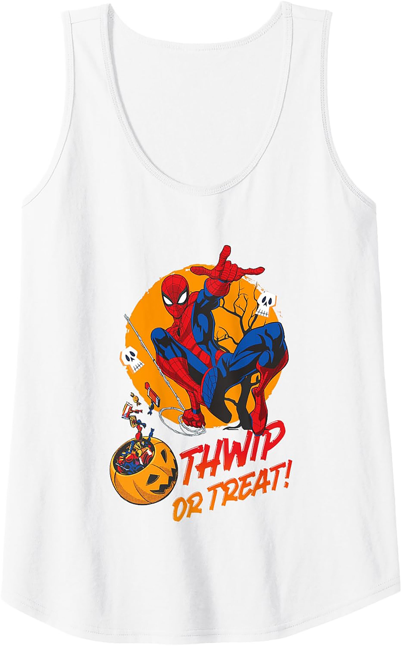 Spider-Man "Thwip or Treat" Halloween Graphic Tank Top | Marvel