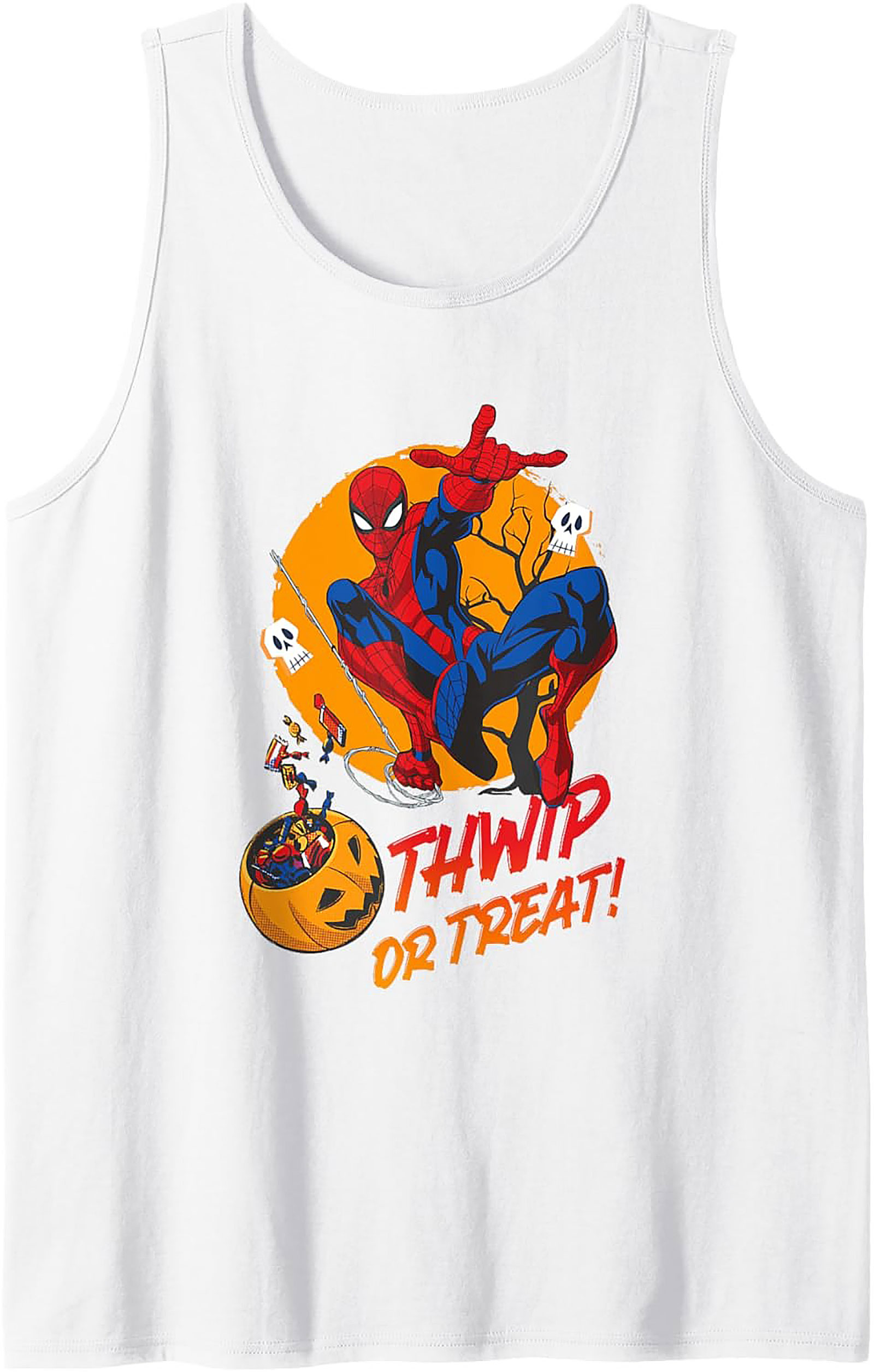 Spider-Man "Thwip or Treat" Halloween Graphic Tank Top | Marvel