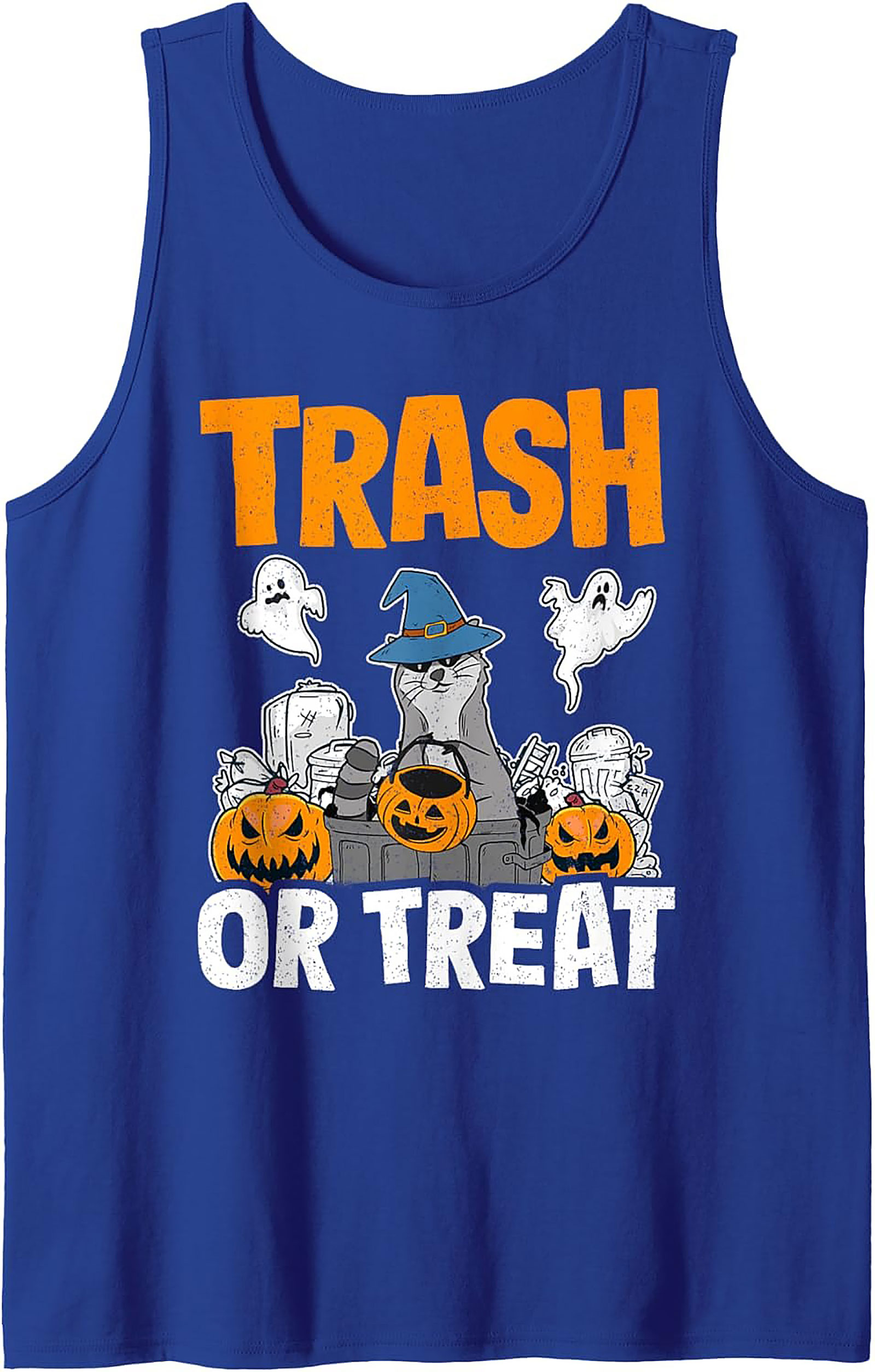 Trash or Treat Raccoon Halloween Tank Top | Unisex Fit