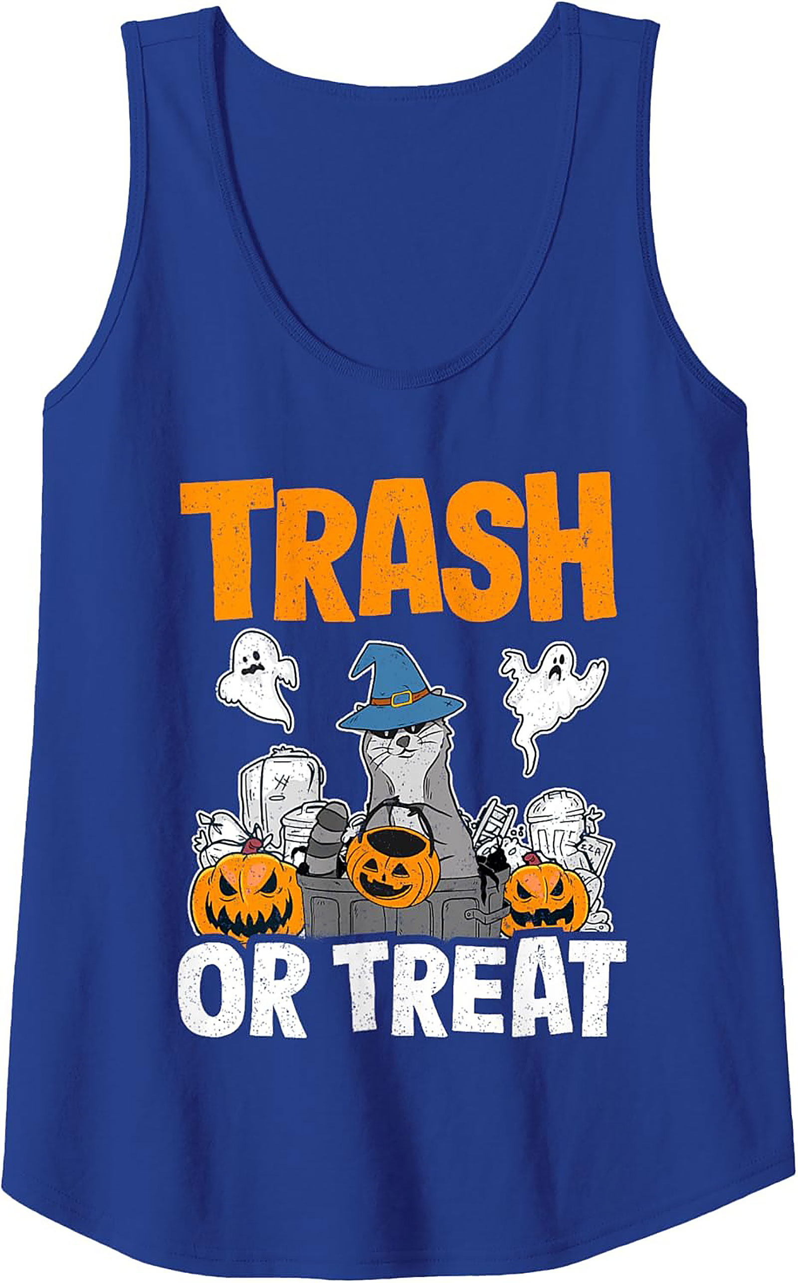 Trash or Treat Raccoon Halloween Tank Top | Unisex Fit