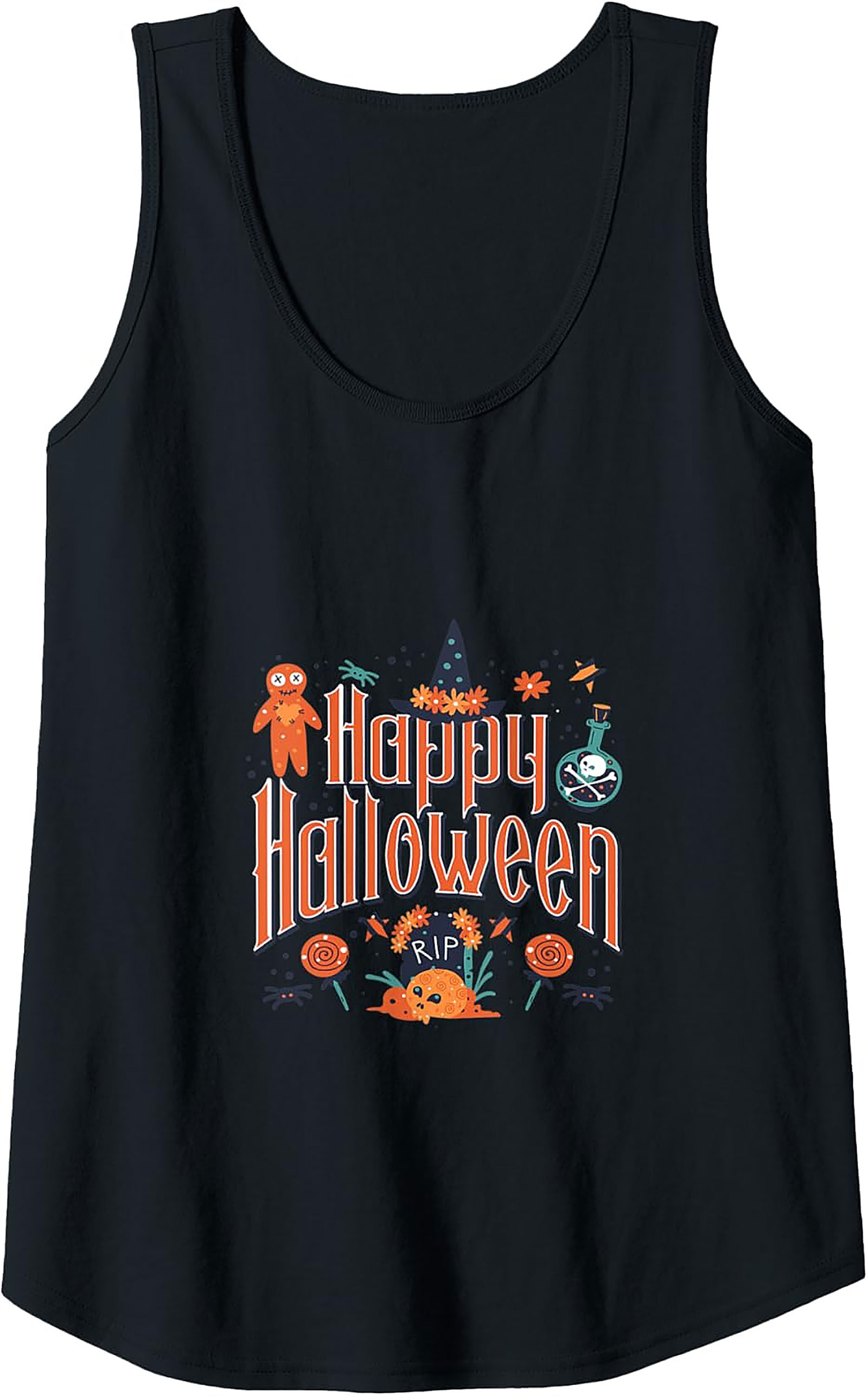 Happy Halloween Whimsical Graphic Tank | Unisex Sleeveless Tee