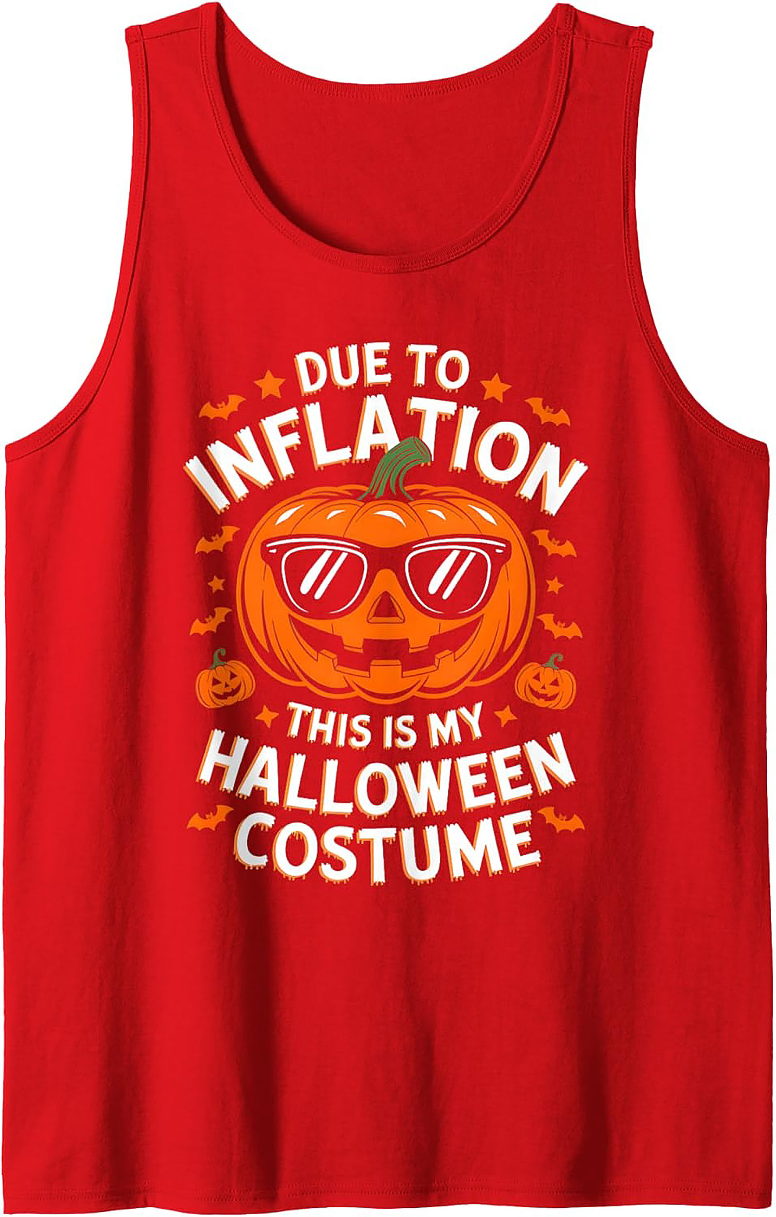 Funny Inflation Halloween Graphic Tank | Unisex Sleeveless Shirt