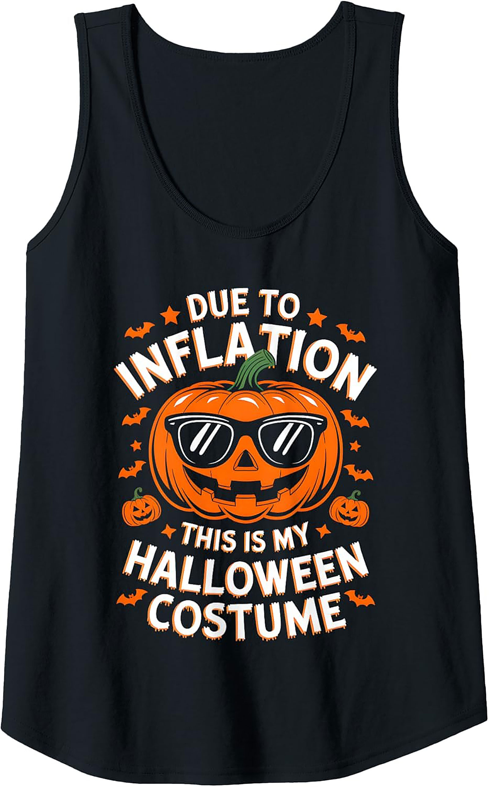 Funny Inflation Halloween Graphic Tank | Unisex Sleeveless Shirt