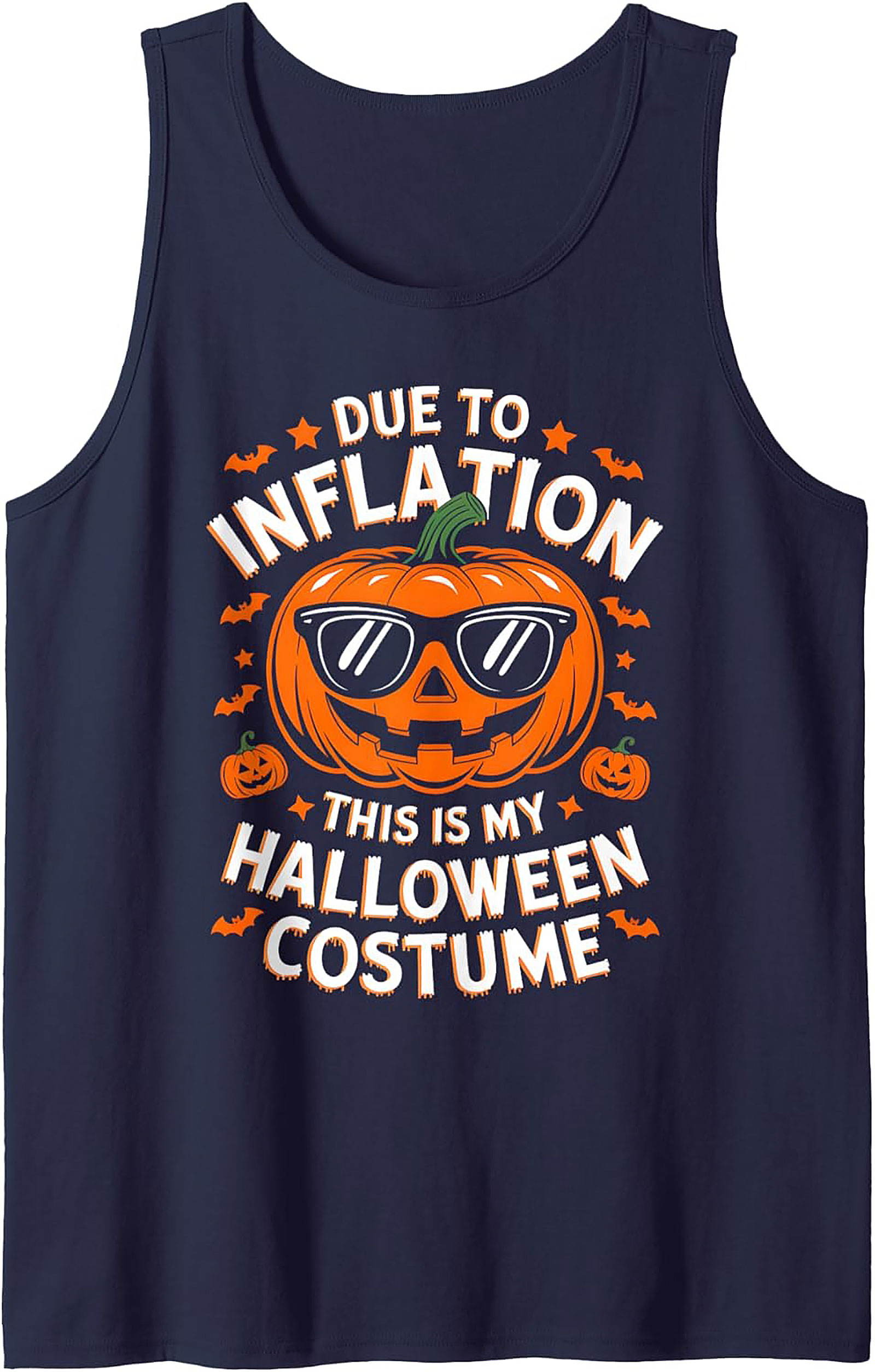 Funny Inflation Halloween Graphic Tank | Unisex Sleeveless Shirt