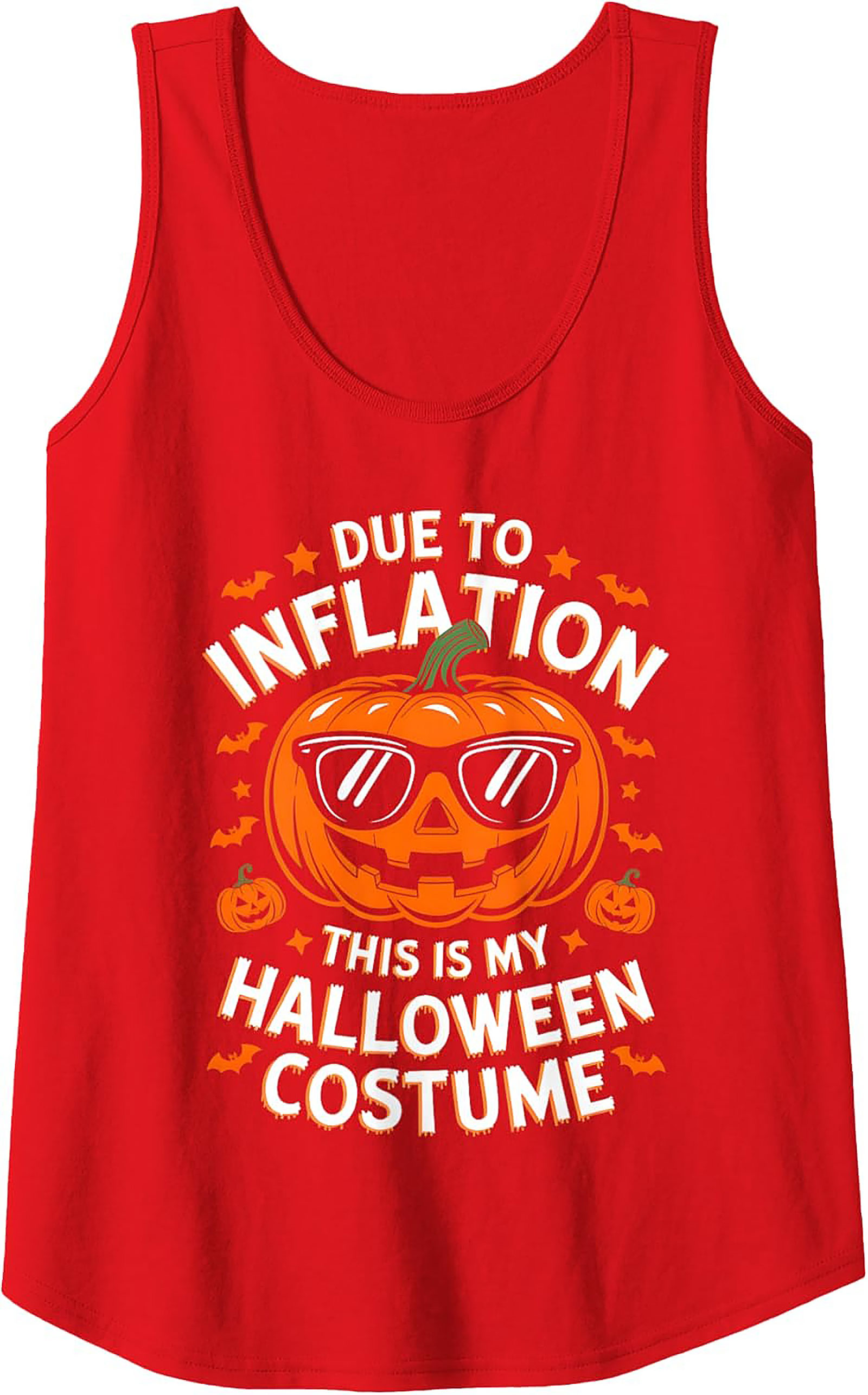 Funny Inflation Halloween Graphic Tank | Unisex Sleeveless Shirt