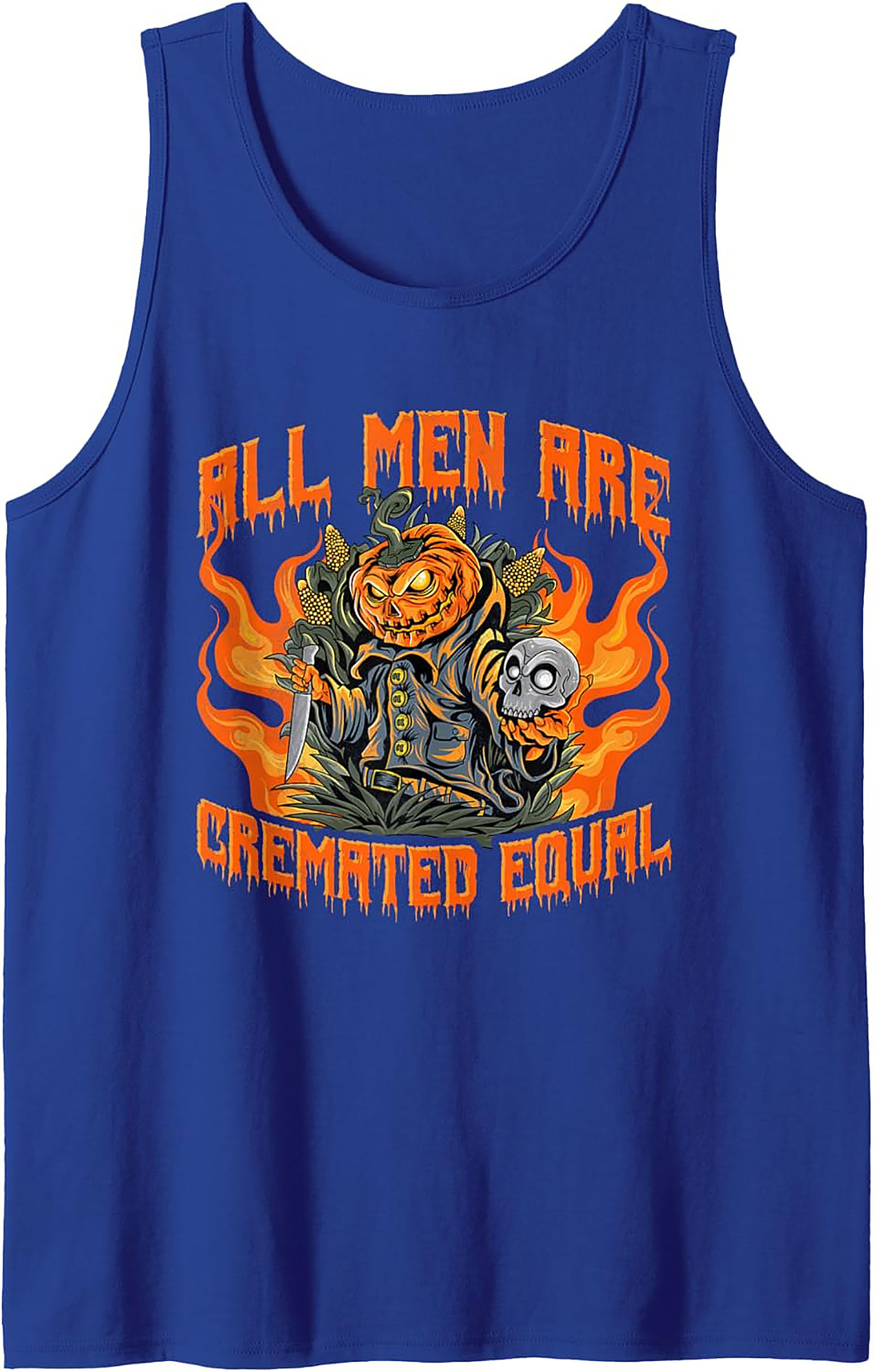 Killer Pumpkin Halloween Graphic Tank | Dark Humor Tee
