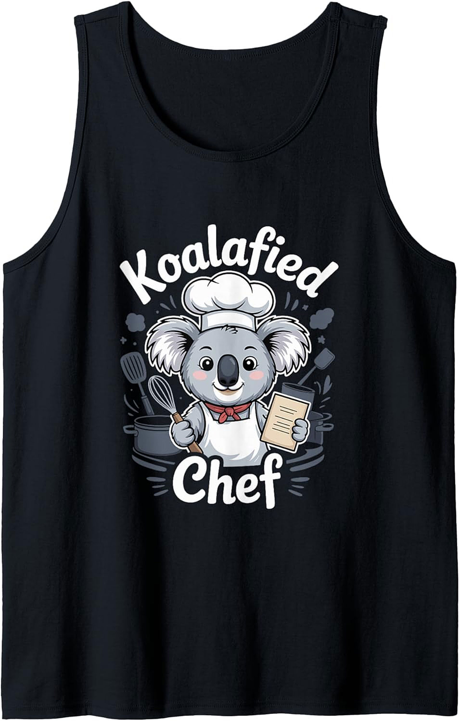 Koalafied Chef Graphic Tank Top Funny Sleeveless Shirt