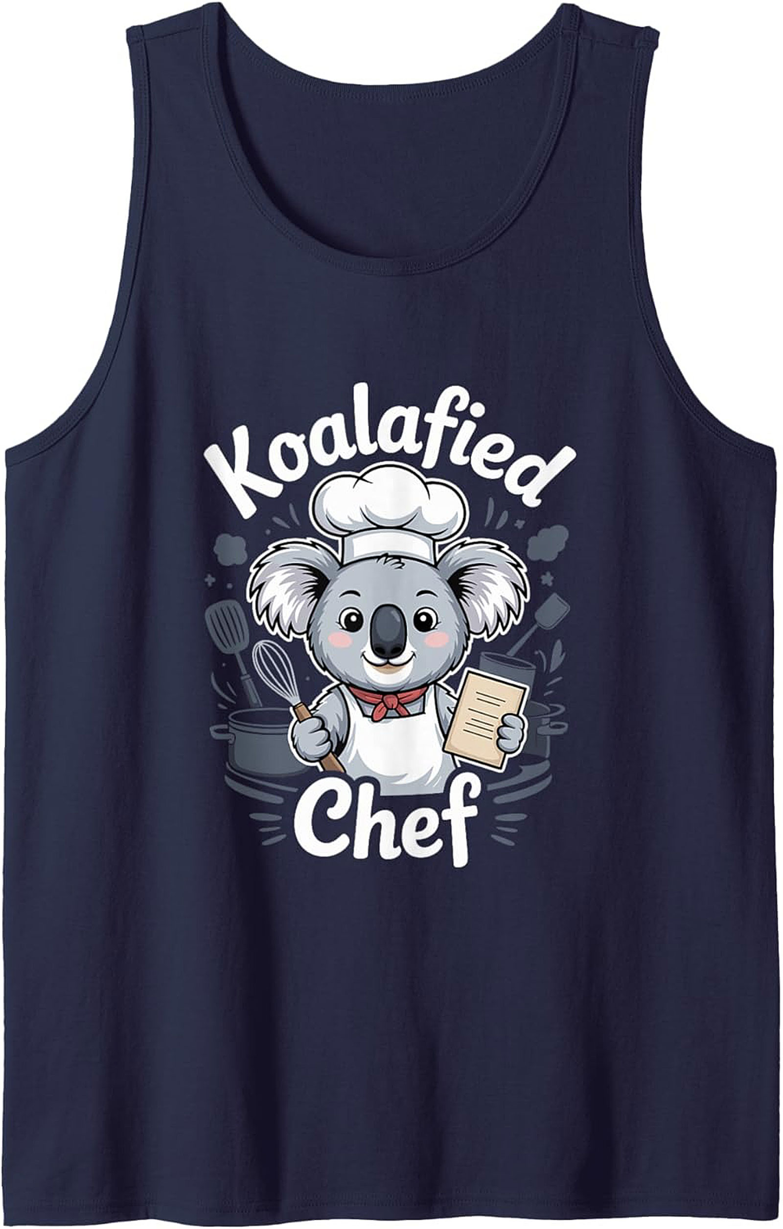 Koalafied Chef Graphic Tank Top Funny Sleeveless Shirt