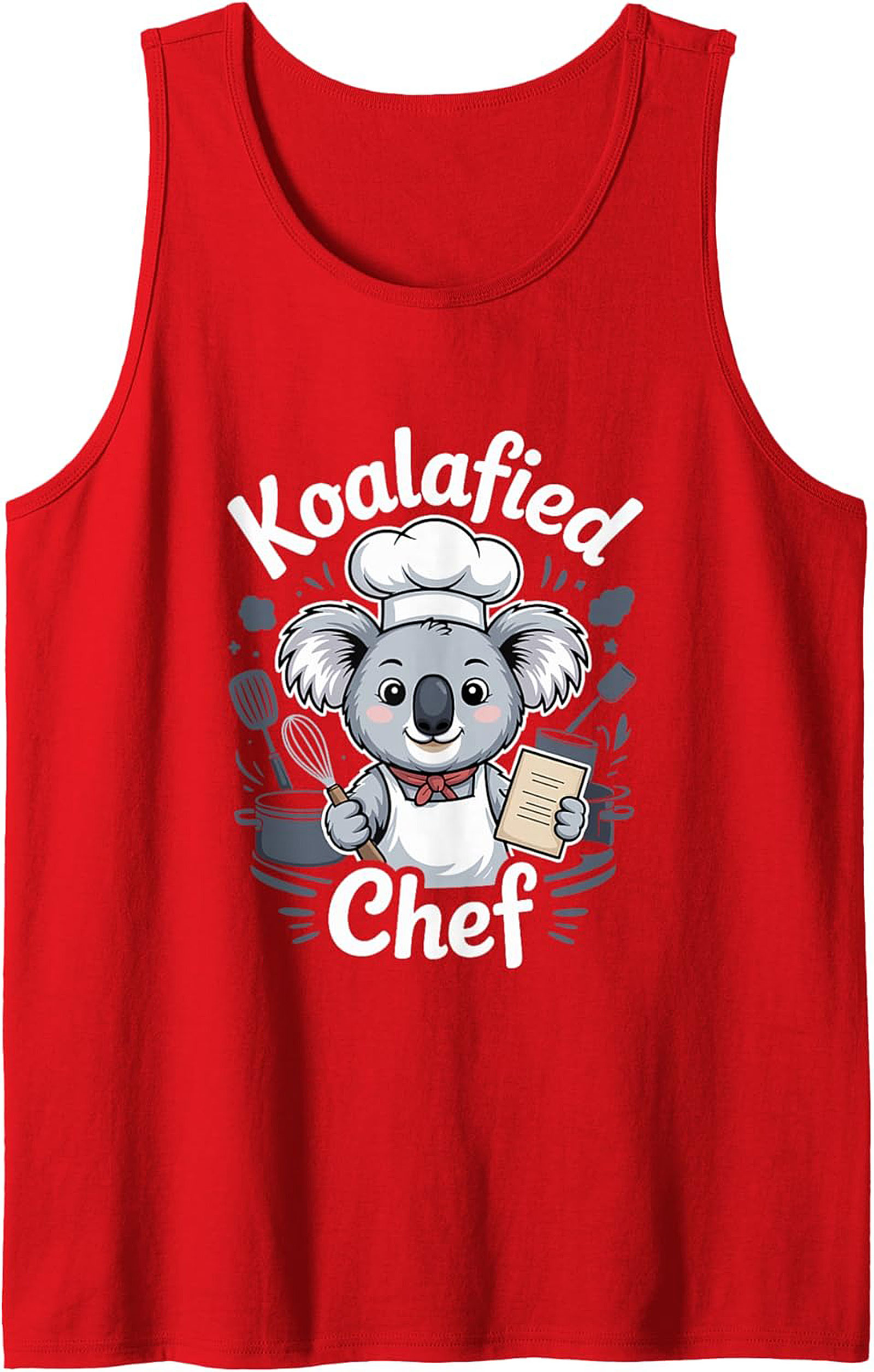 Koalafied Chef Graphic Tank Top Funny Sleeveless Shirt