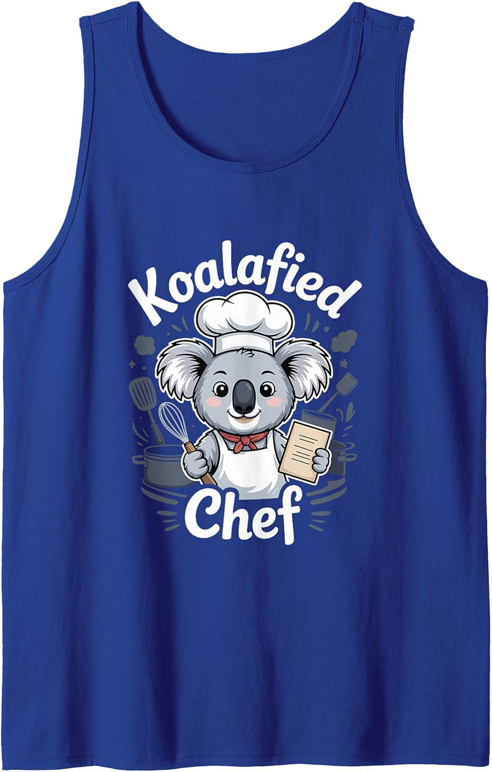 Koalafied Chef Graphic Tank Top Funny Sleeveless Shirt