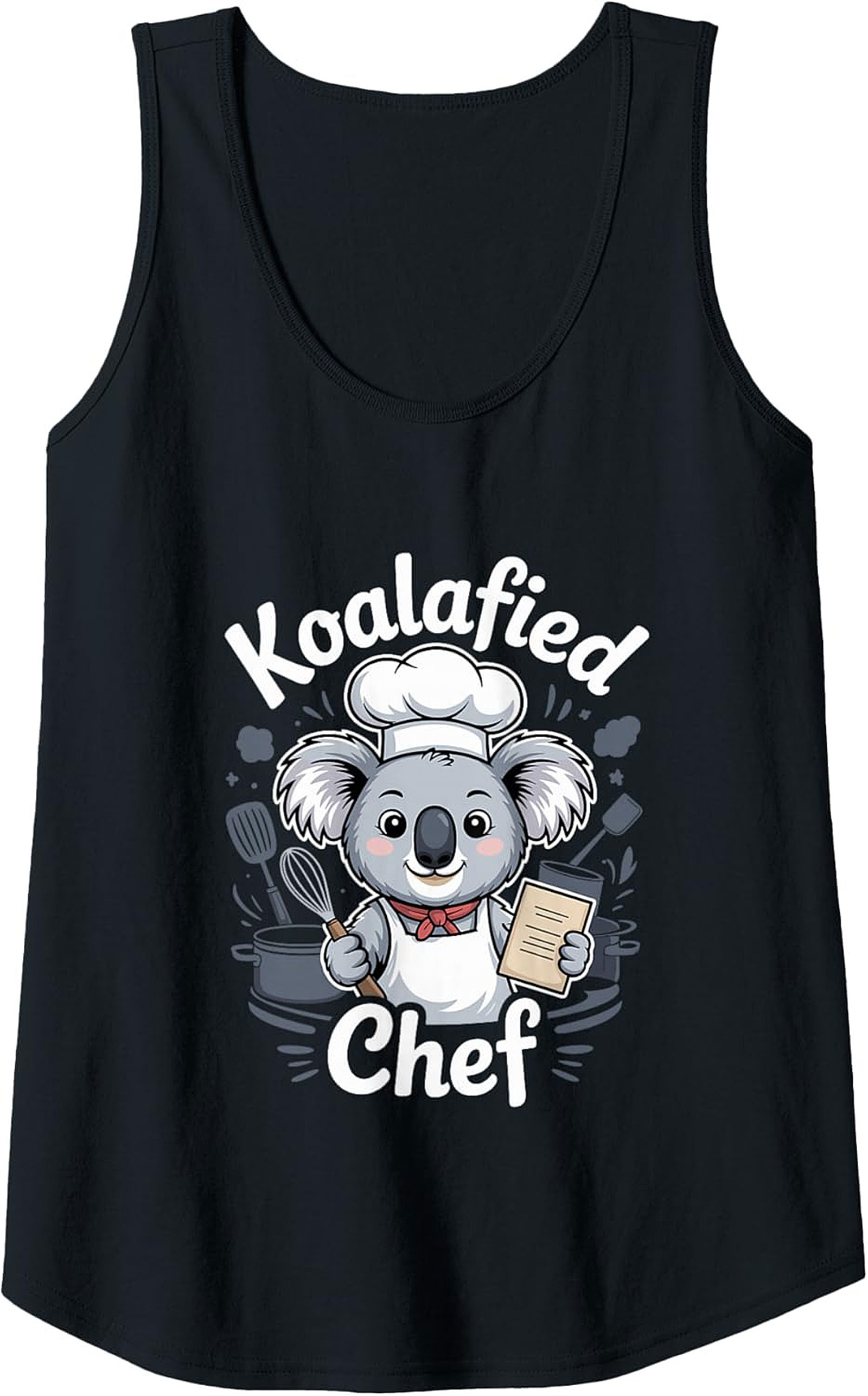 Koalafied Chef Graphic Tank Top Funny Sleeveless Shirt