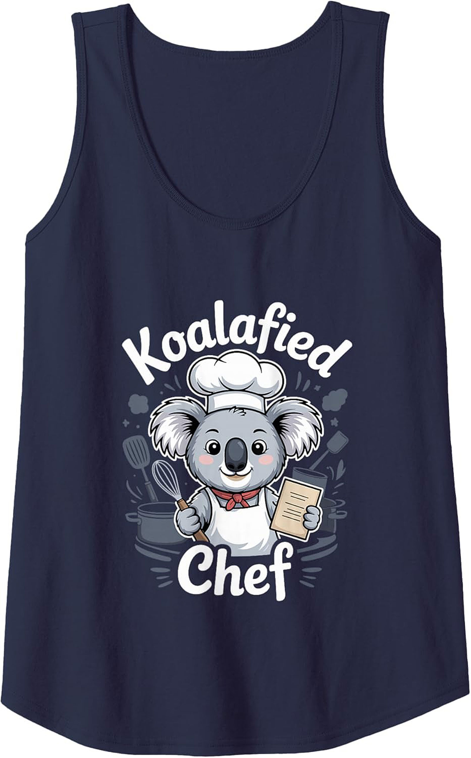 Koalafied Chef Graphic Tank Top Funny Sleeveless Shirt