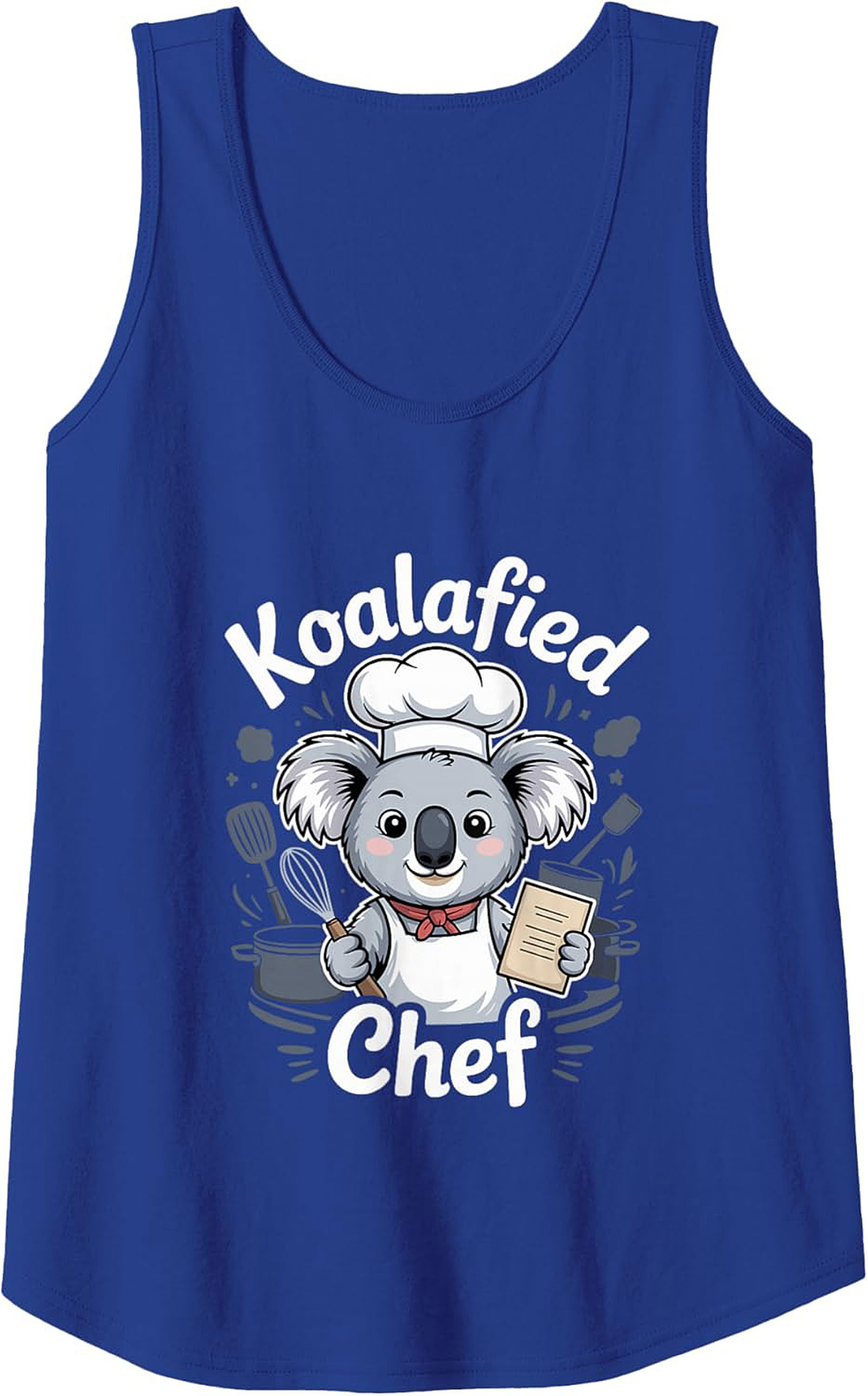 Koalafied Chef Graphic Tank Top Funny Sleeveless Shirt