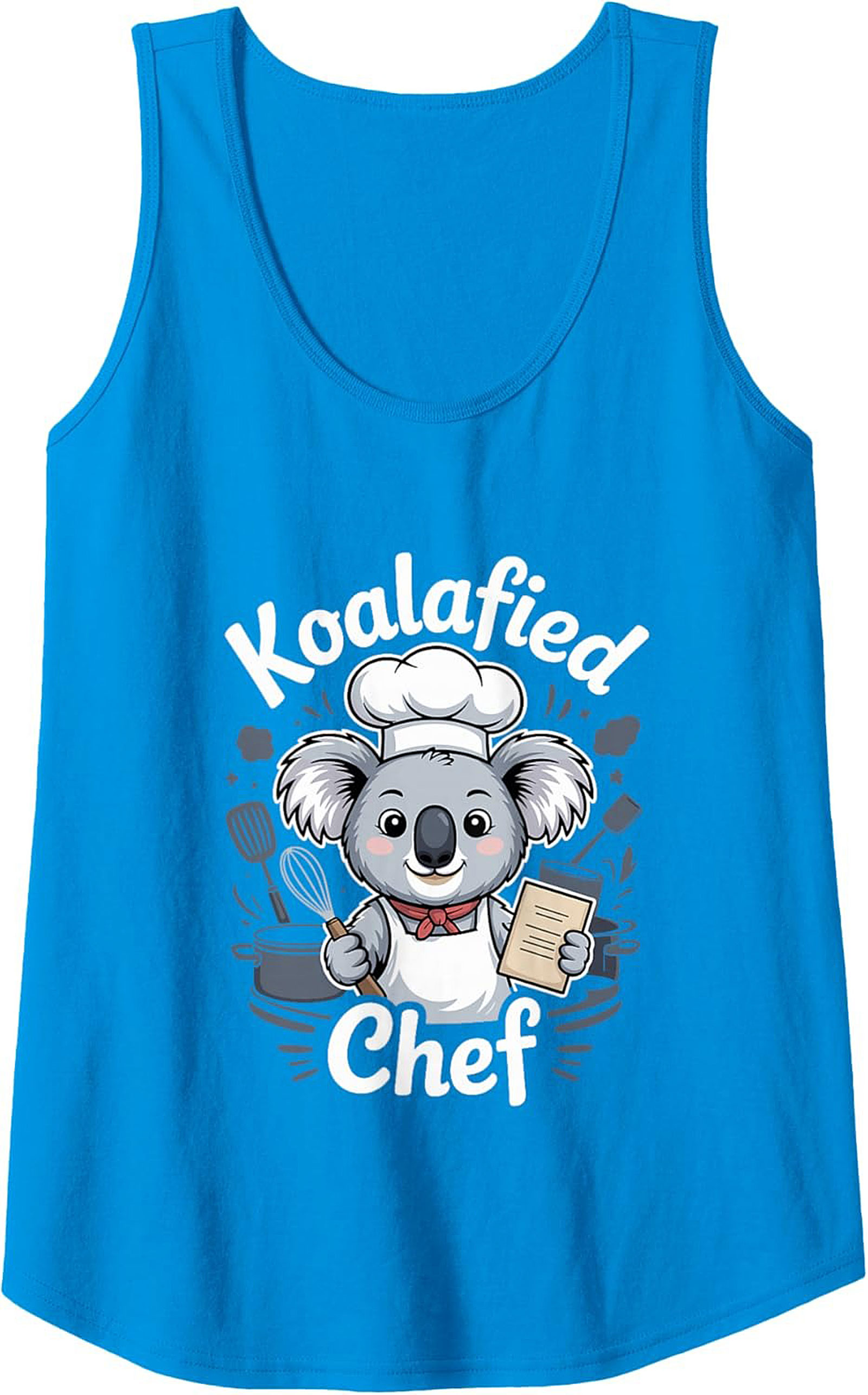 Koalafied Chef Graphic Tank Top Funny Sleeveless Shirt