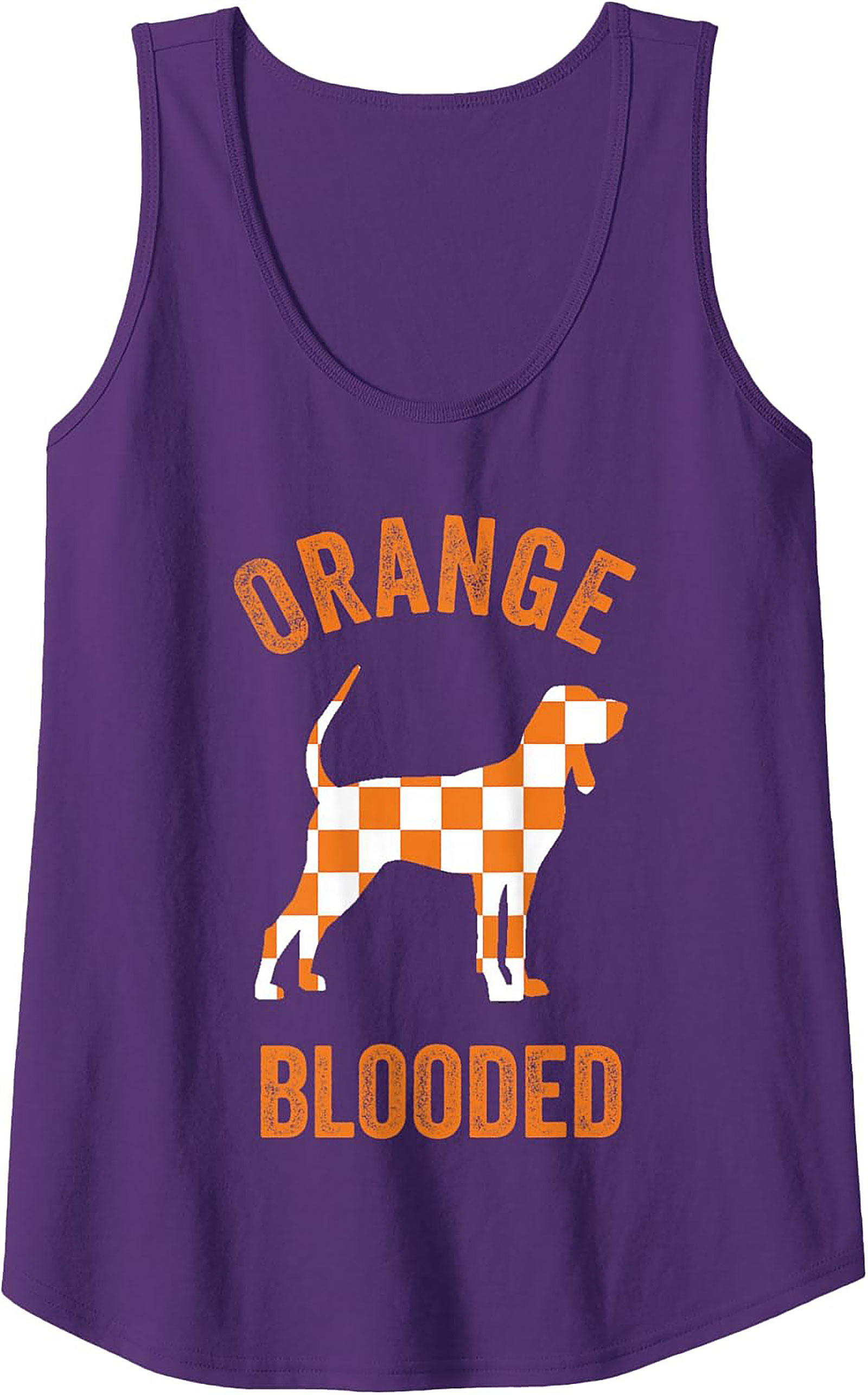 Tennessee Orange Blooded Dog Graphic Tank Top Game Day