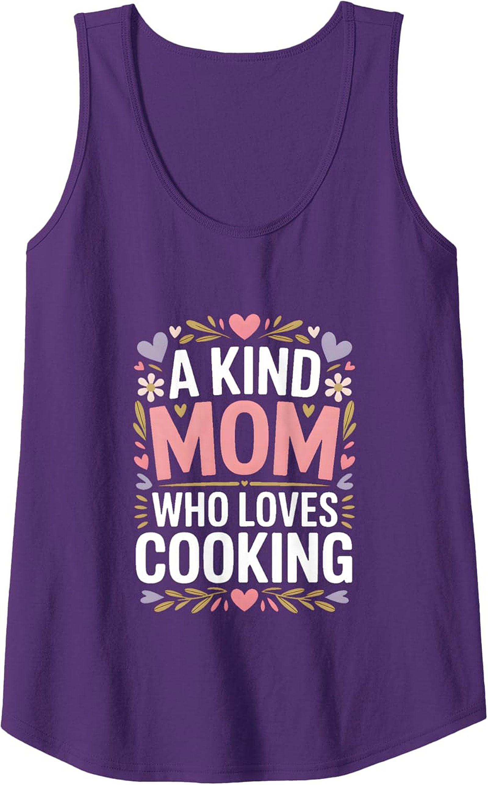 Kind Mom Who Loves Cooking Tank Top Mother's Day Gift