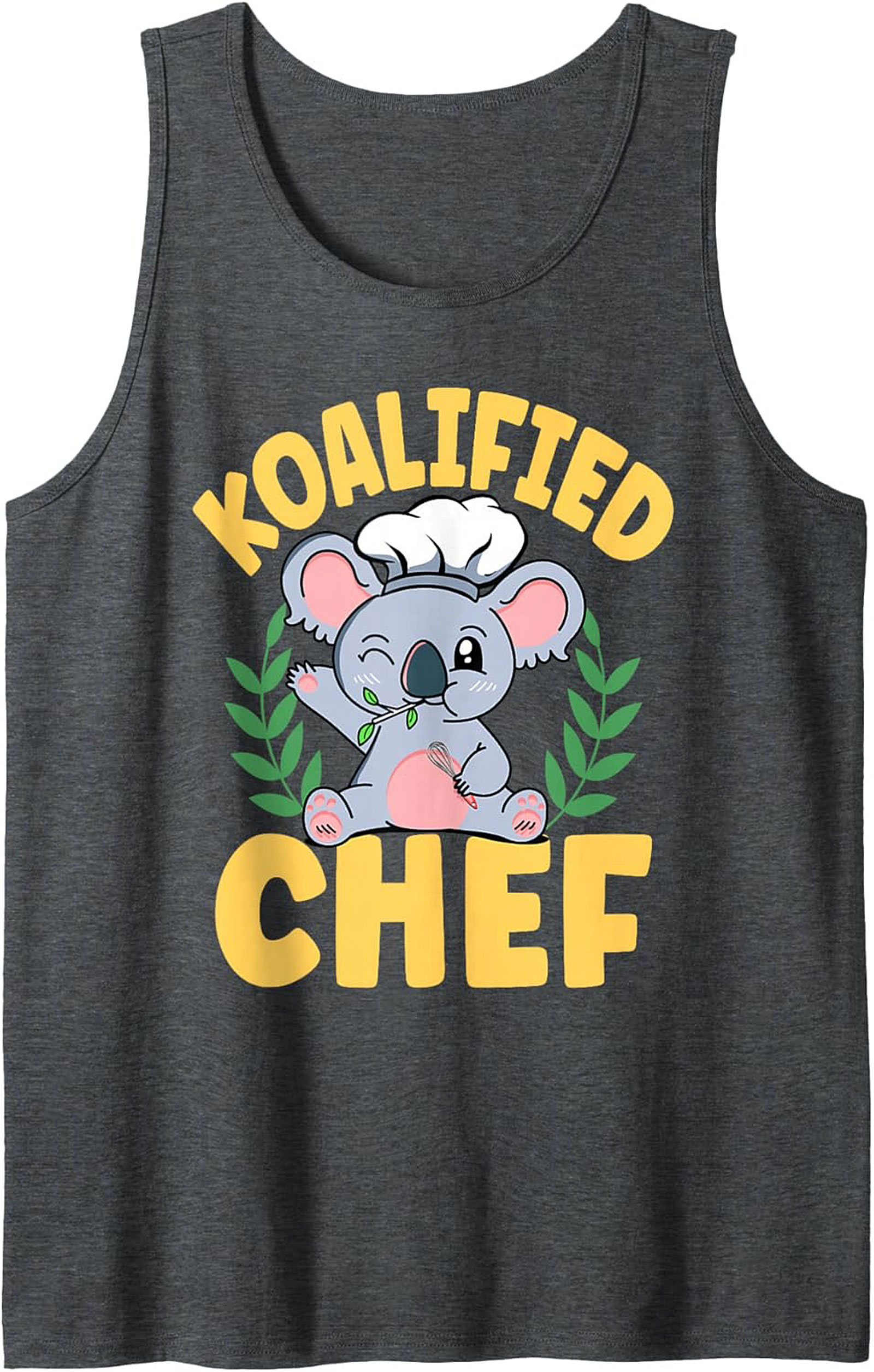 Funny Koalified Chef Graphic Tank Sleeveless Shirt