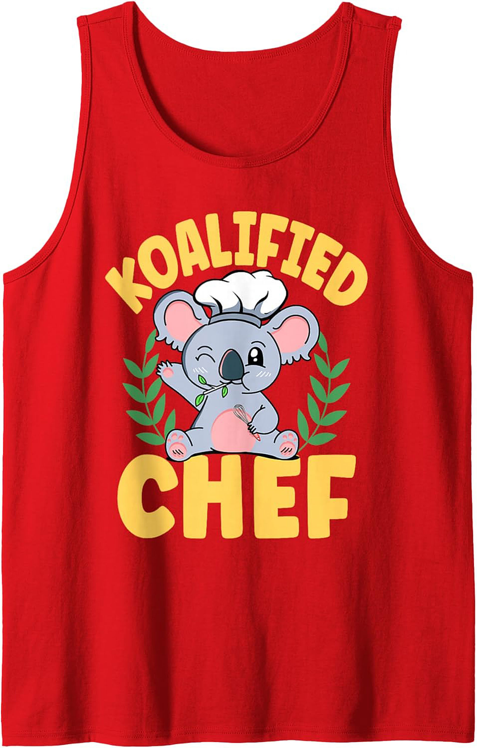 Funny Koalified Chef Graphic Tank Sleeveless Shirt