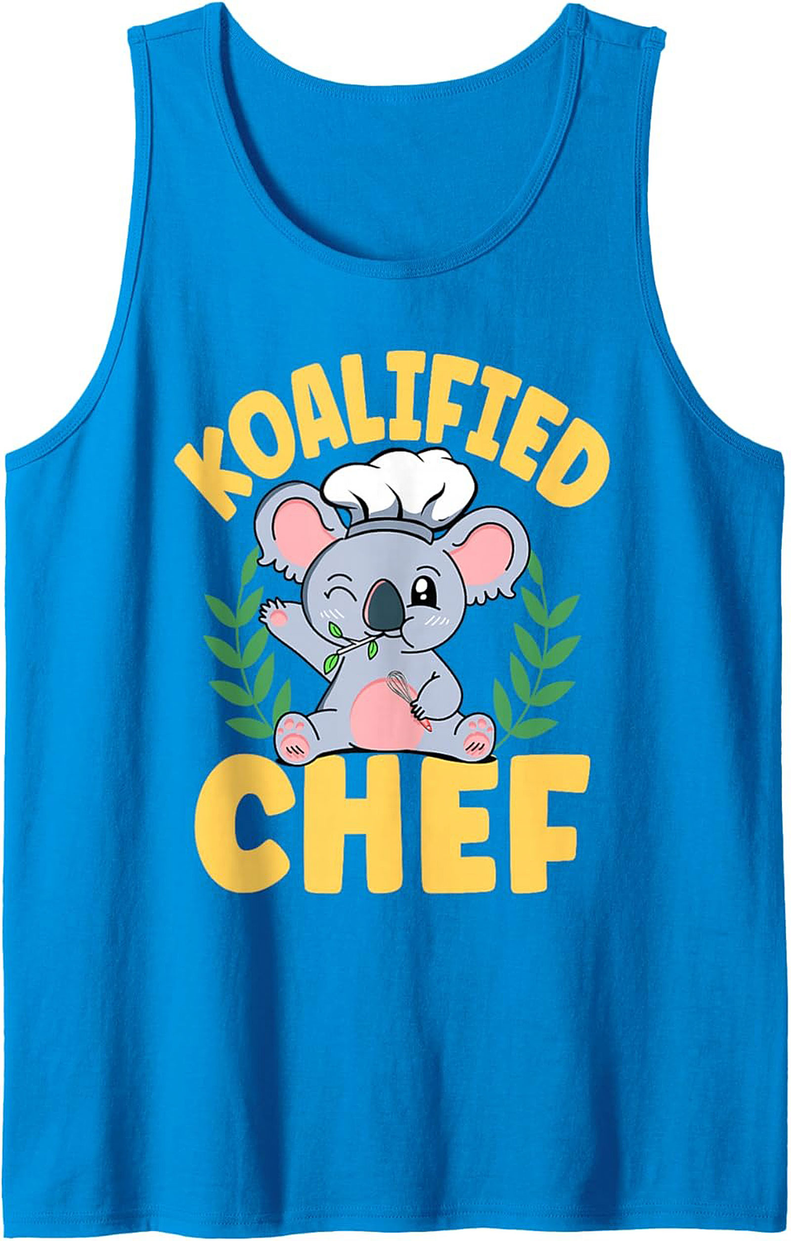 Funny Koalified Chef Graphic Tank Sleeveless Shirt