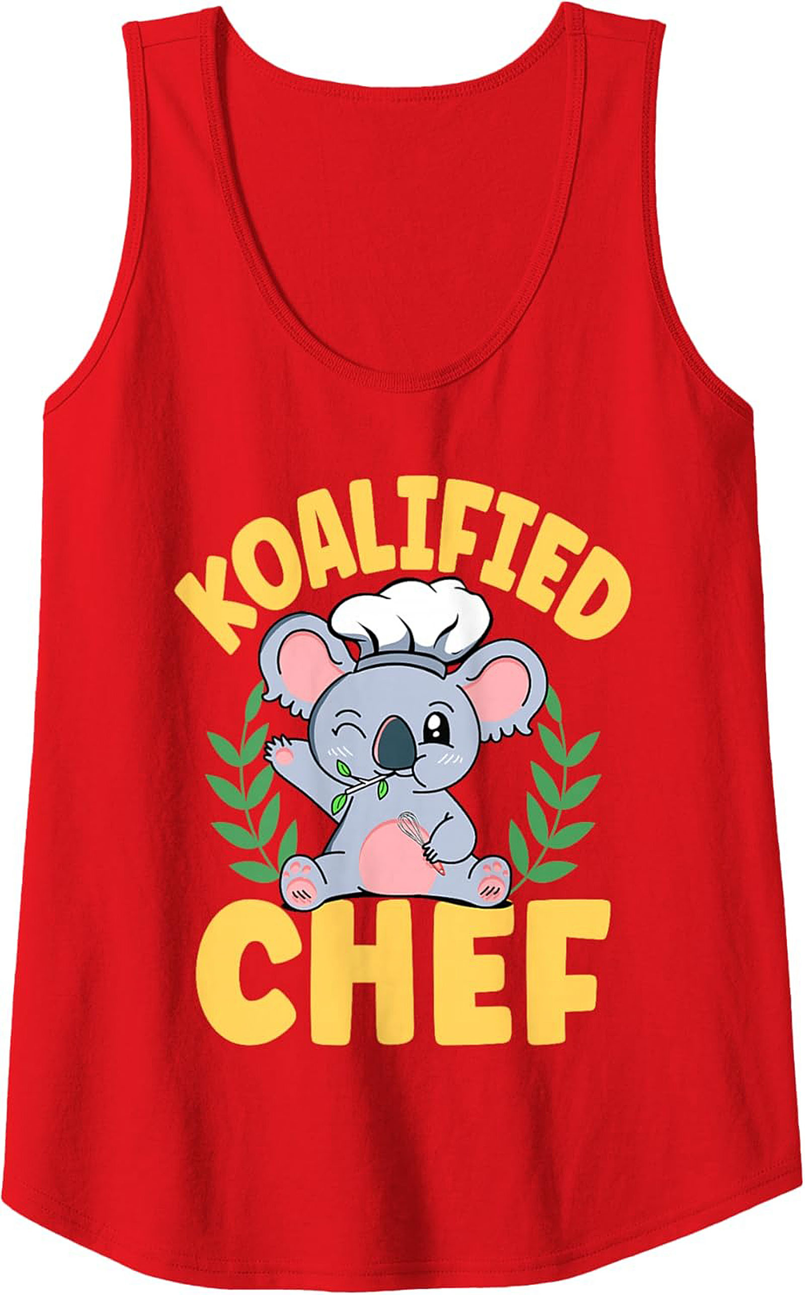 Funny Koalified Chef Graphic Tank Sleeveless Shirt