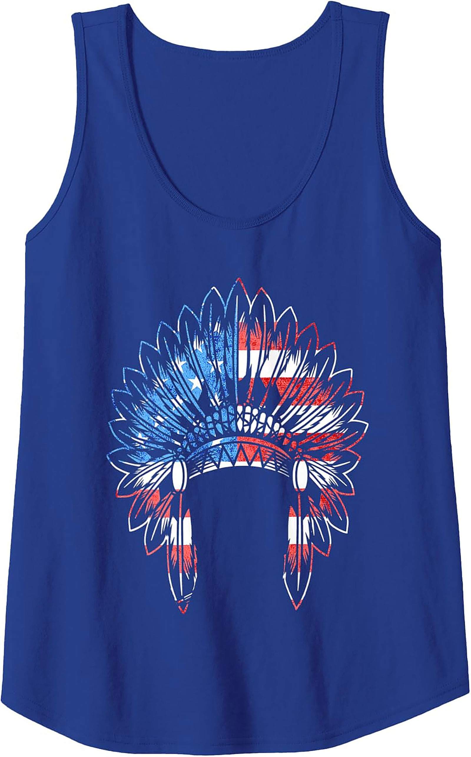 American Flag Headdress Tank Top Unisex Sleeveless Shirt