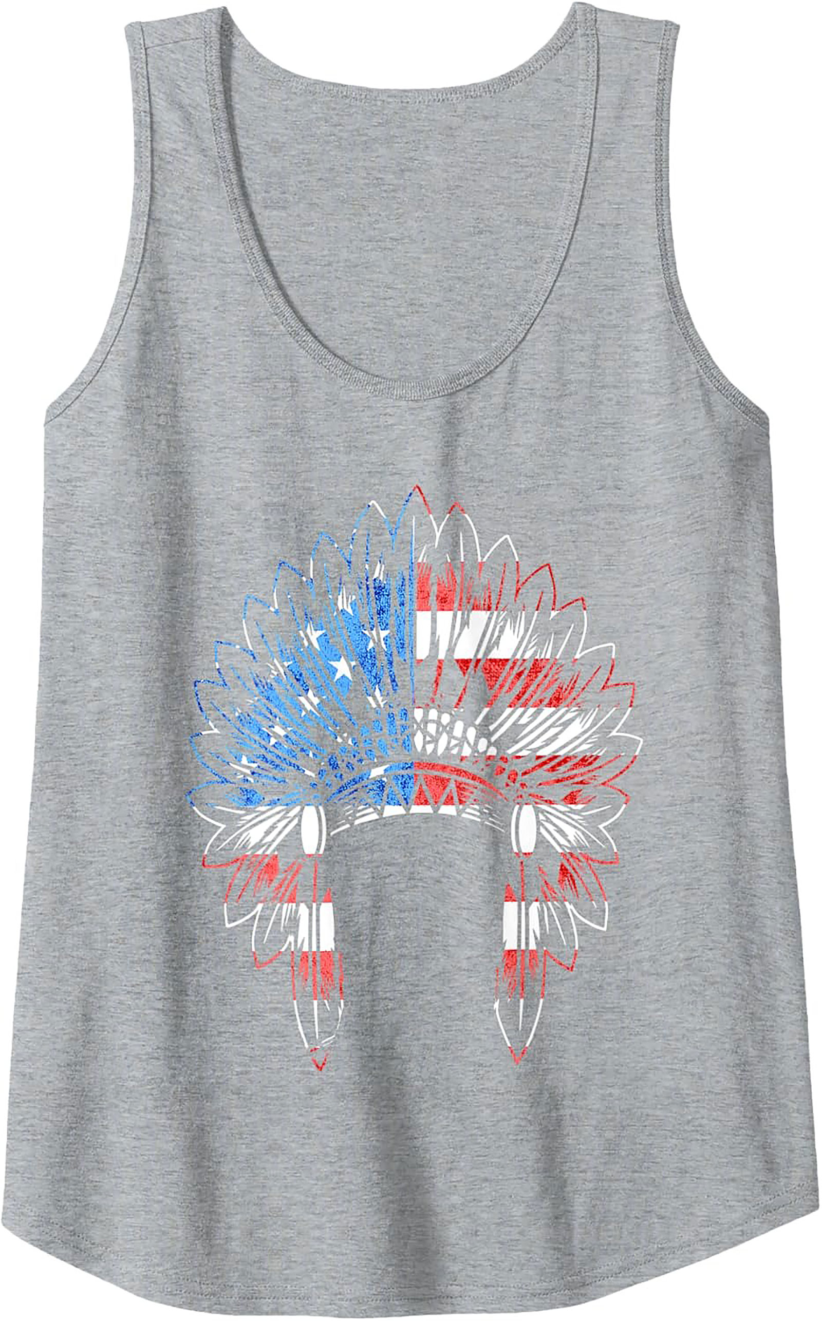 American Flag Headdress Tank Top Unisex Sleeveless Shirt