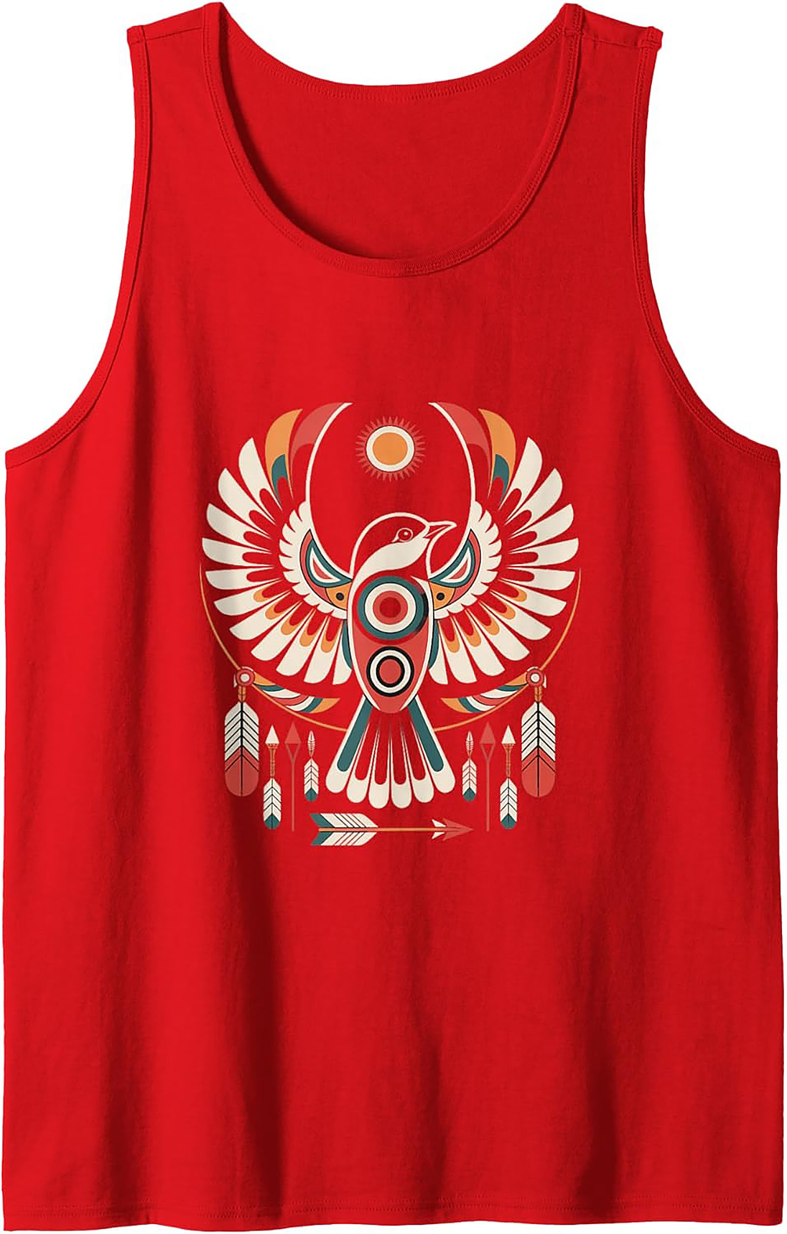 Tribal Thunderbird Graphic Tank Boho Summer Sleeveless Shirt