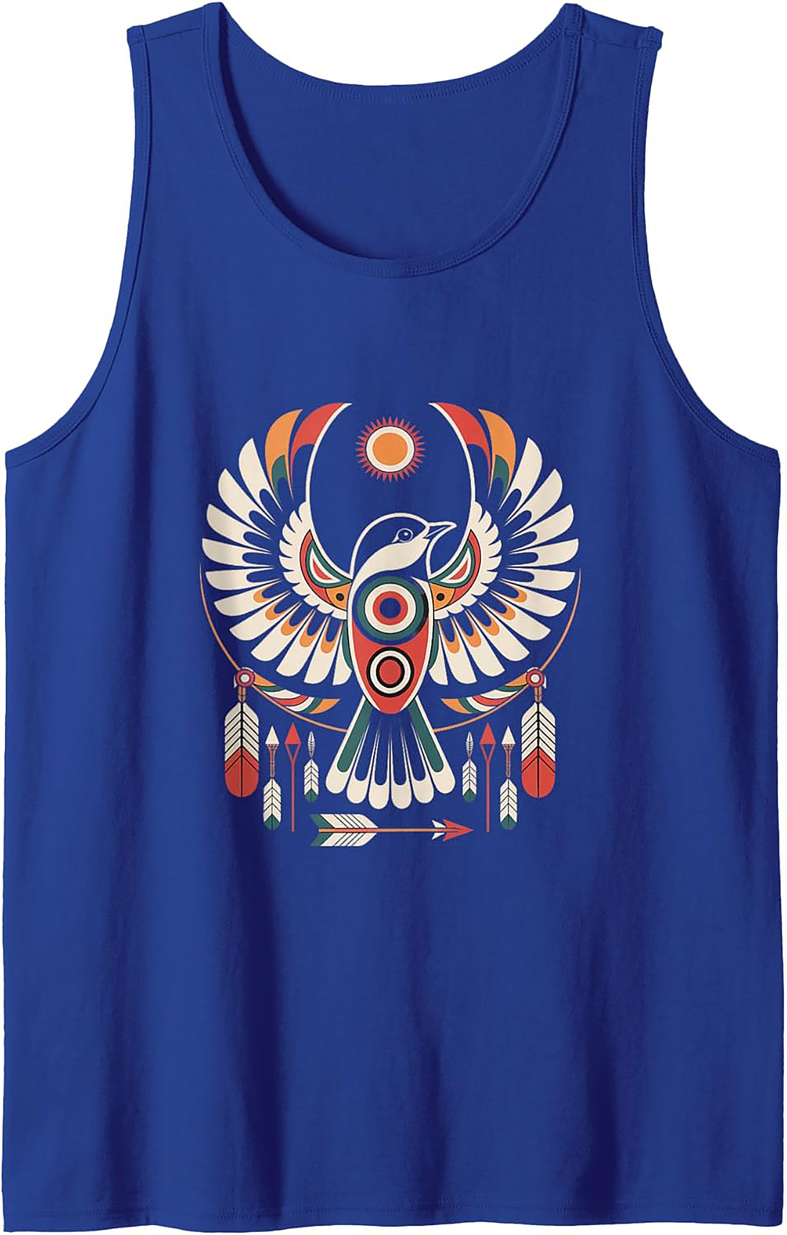Tribal Thunderbird Graphic Tank Boho Summer Sleeveless Shirt