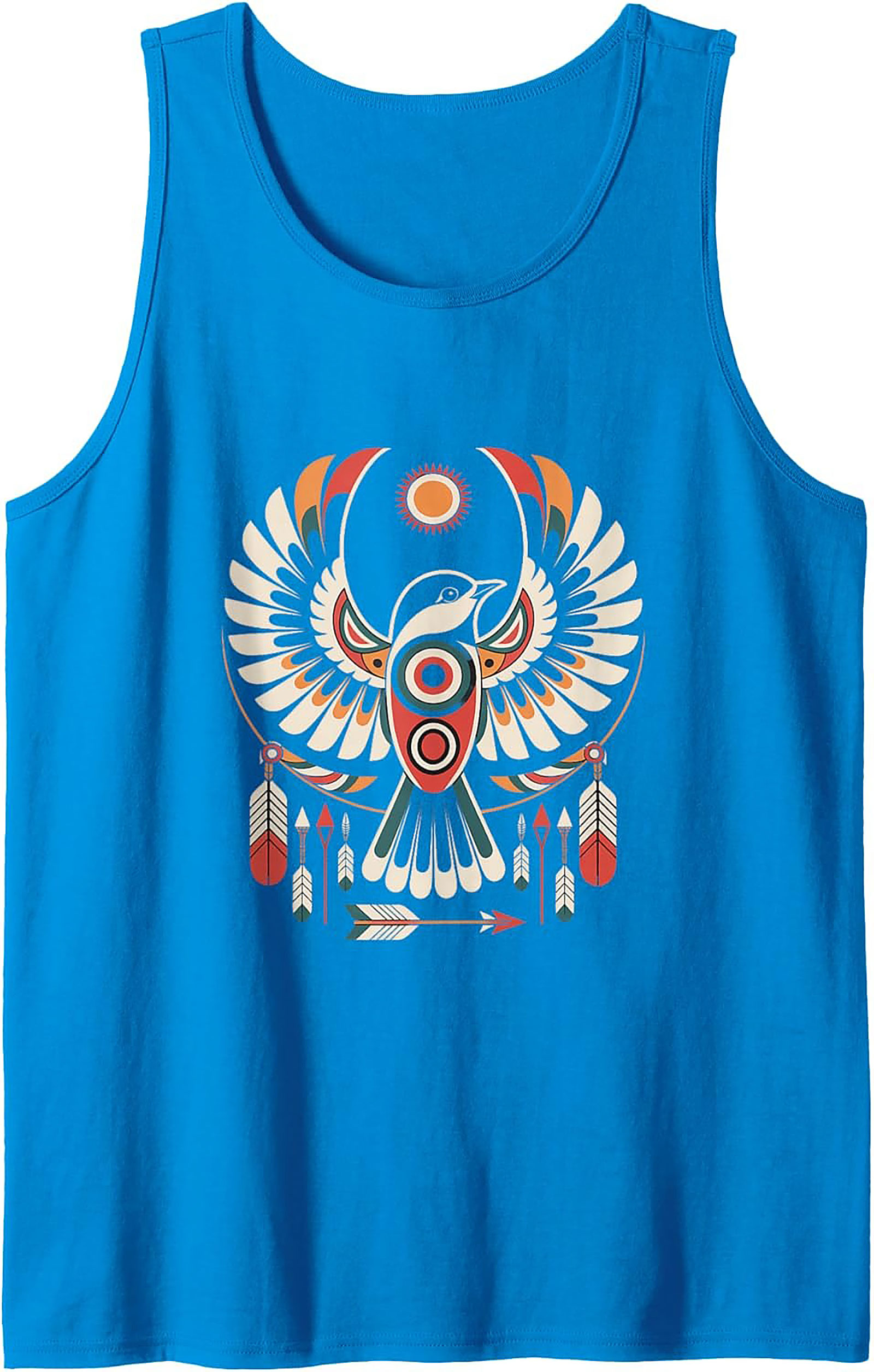 Tribal Thunderbird Graphic Tank Boho Summer Sleeveless Shirt