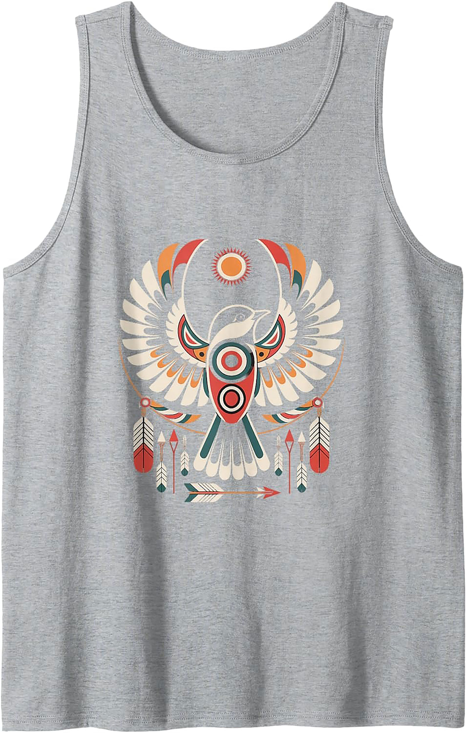 Tribal Thunderbird Graphic Tank Boho Summer Sleeveless Shirt