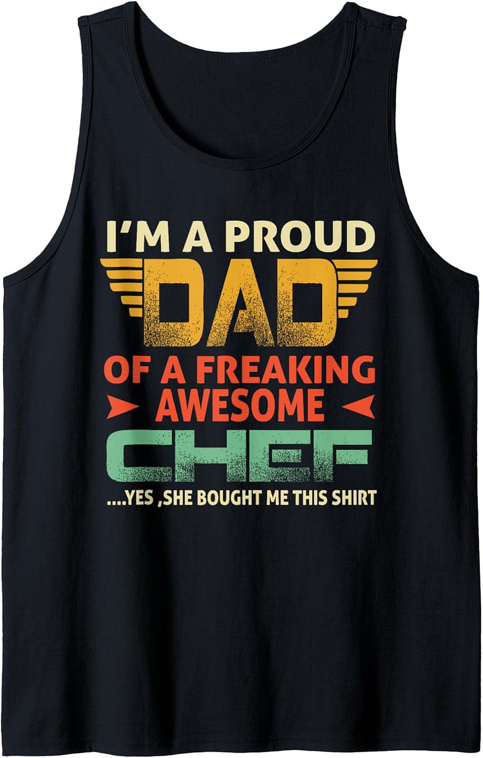 Proud Dad Chef Tank Top Funny Father's Day Gift