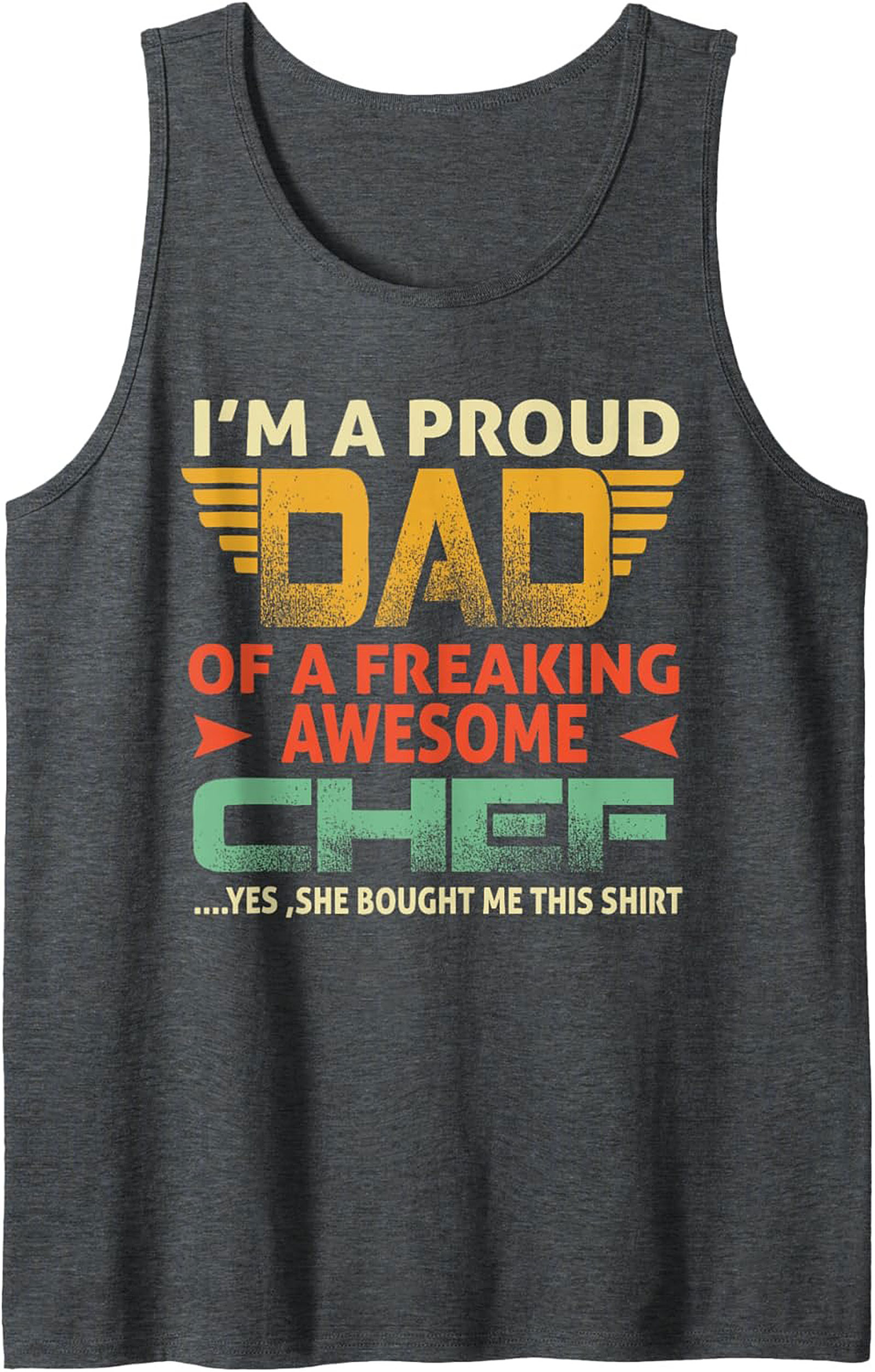 Proud Dad Chef Tank Top Funny Father's Day Gift