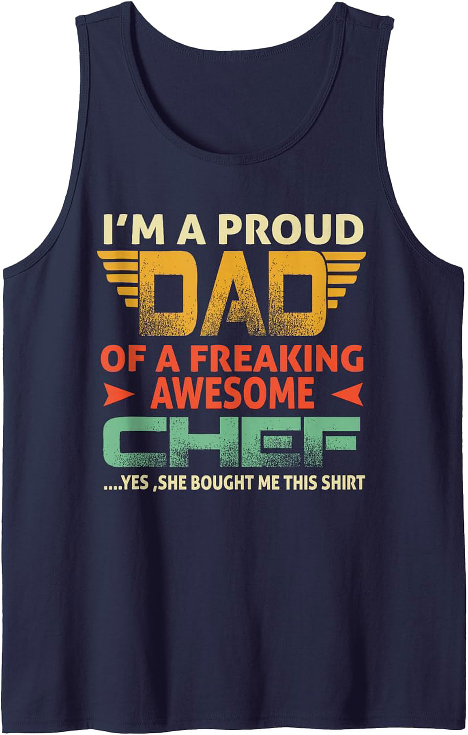 Proud Dad Chef Tank Top Funny Father's Day Gift