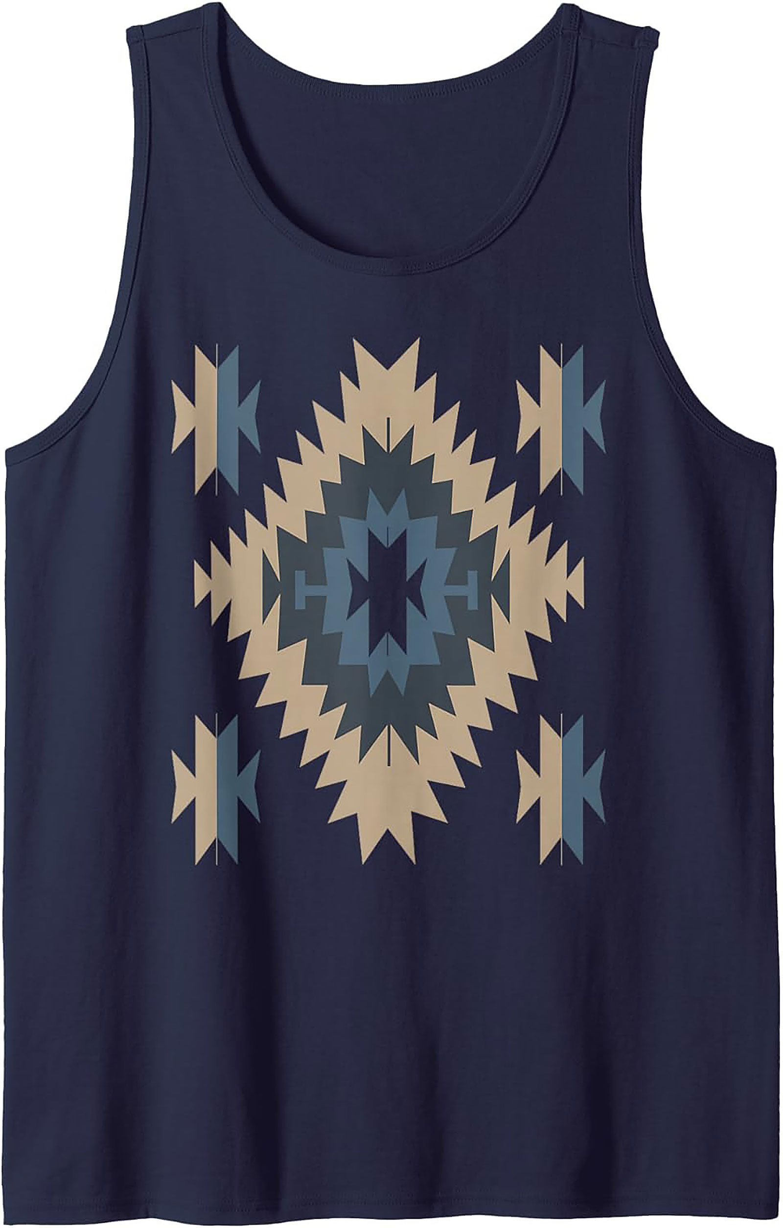 Southwestern Diamond Pattern Tank Top Unisex Fit
