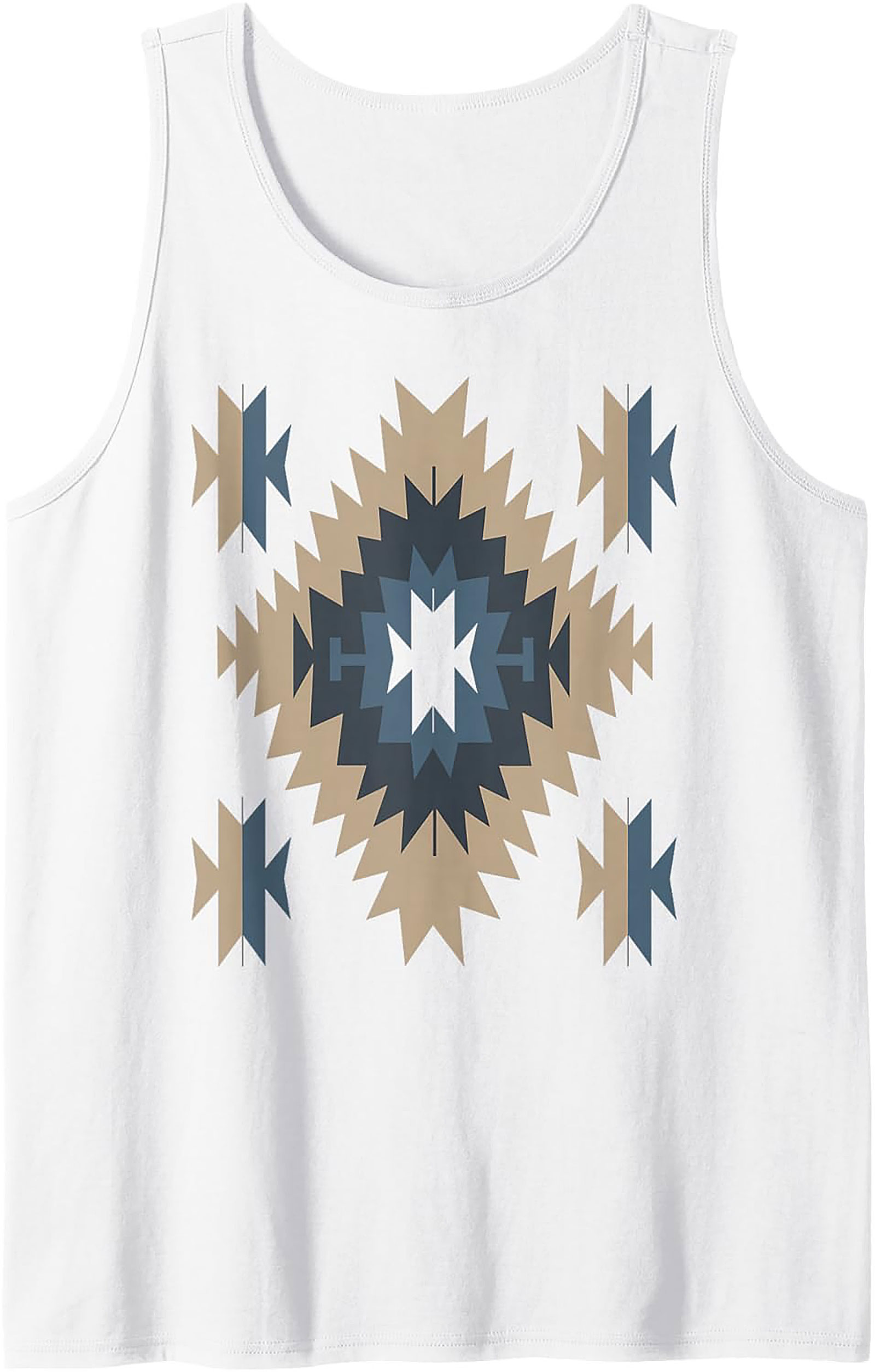 Southwestern Diamond Pattern Tank Top Unisex Fit