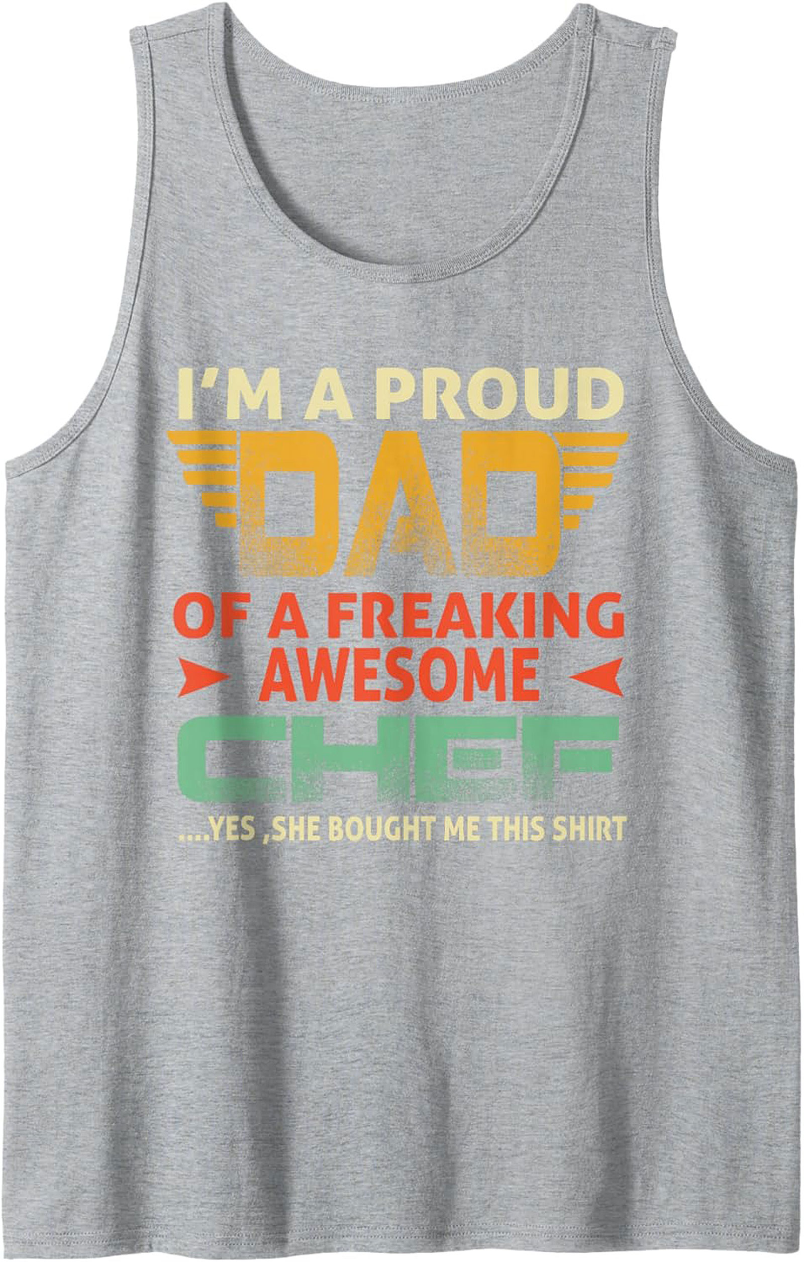 Proud Dad Chef Tank Top Funny Father's Day Gift