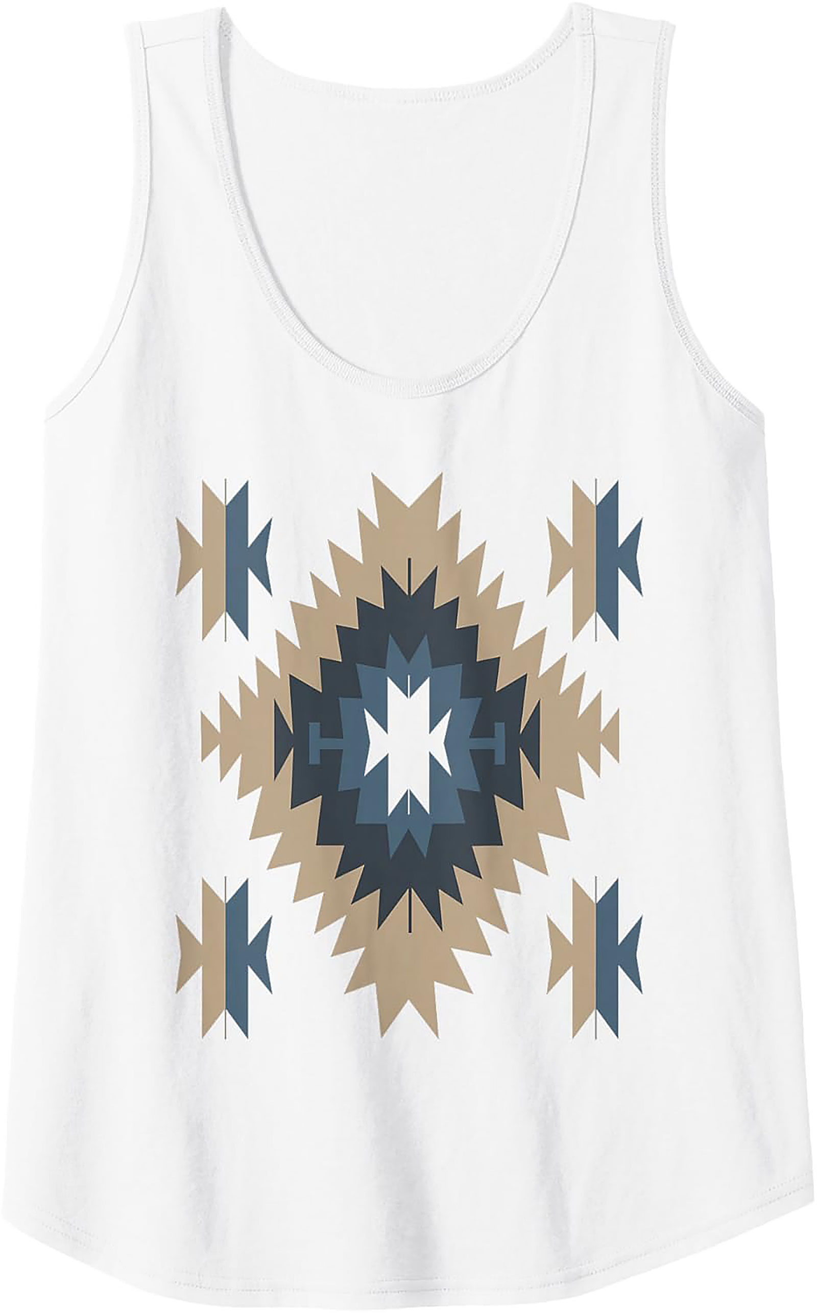 Southwestern Diamond Pattern Tank Top Unisex Fit