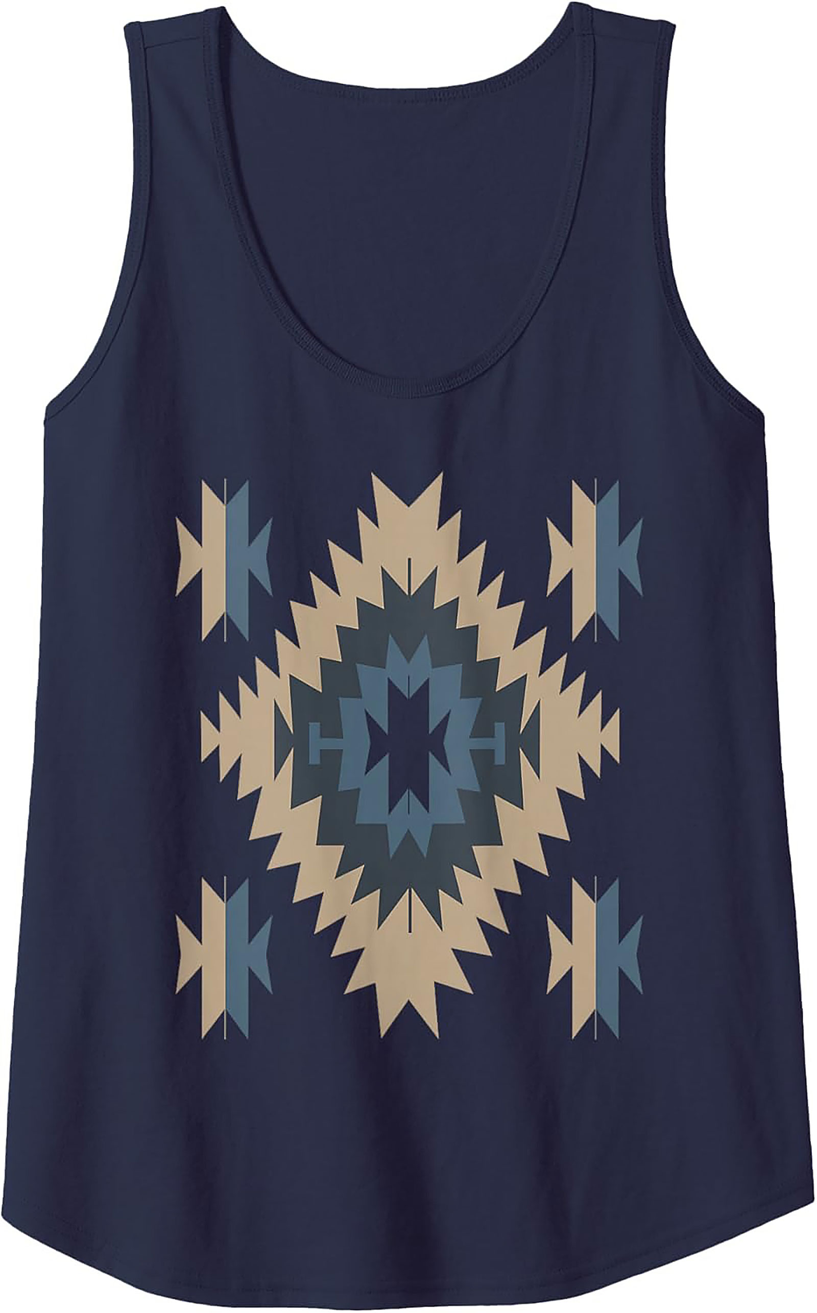Southwestern Diamond Pattern Tank Top Unisex Fit