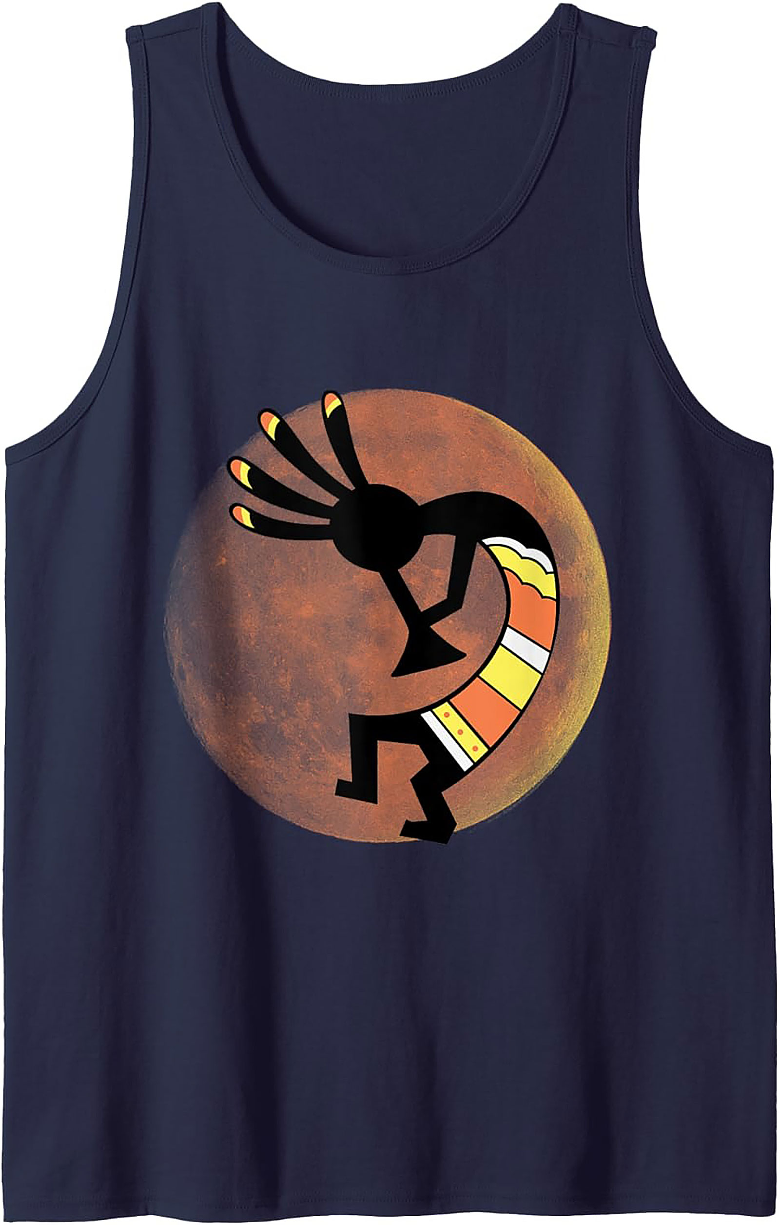 Kokopelli Graphic Tank Top Desert Art Sleeveless Shirt