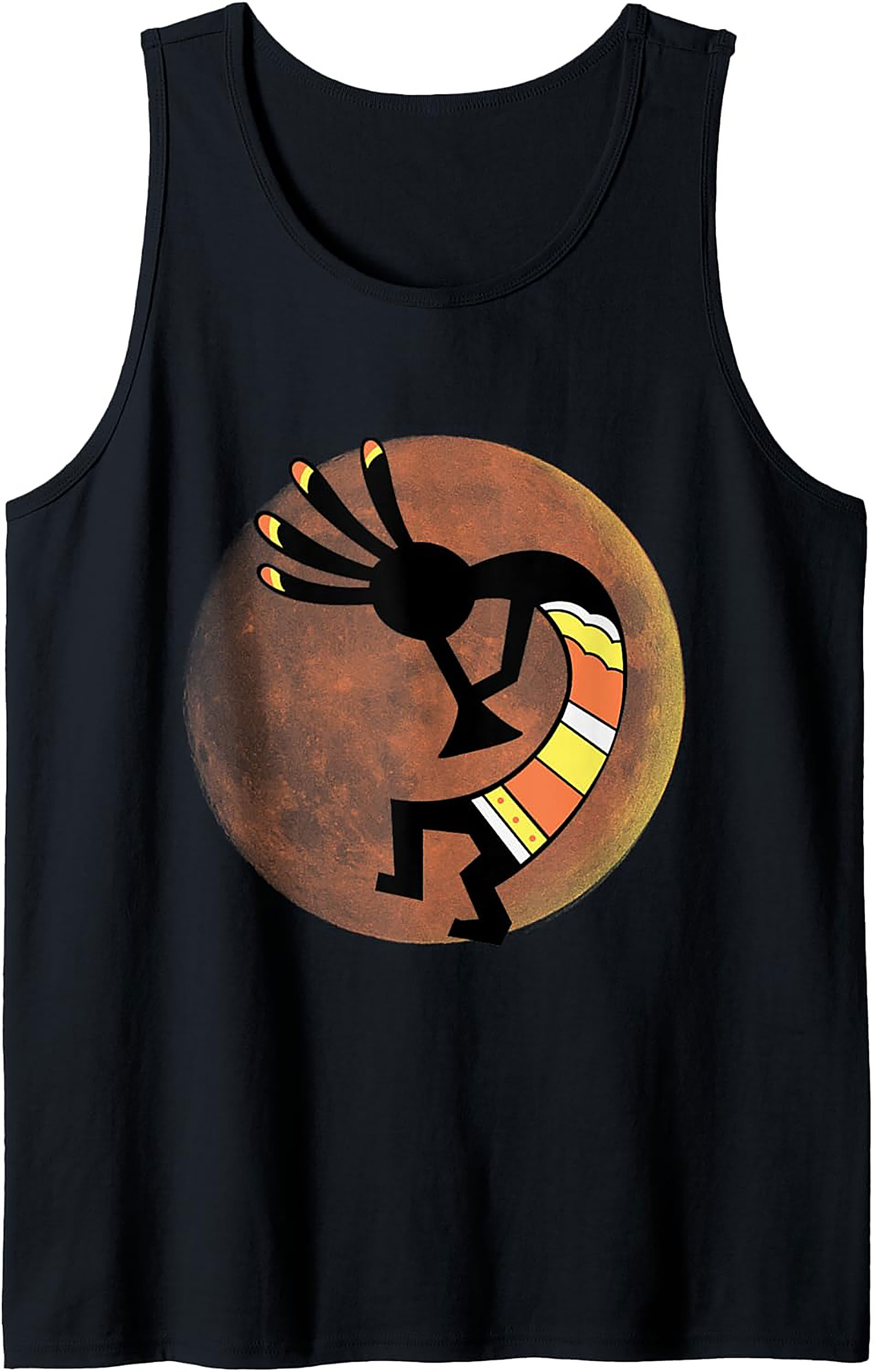 Kokopelli Graphic Tank Top Desert Art Sleeveless Shirt