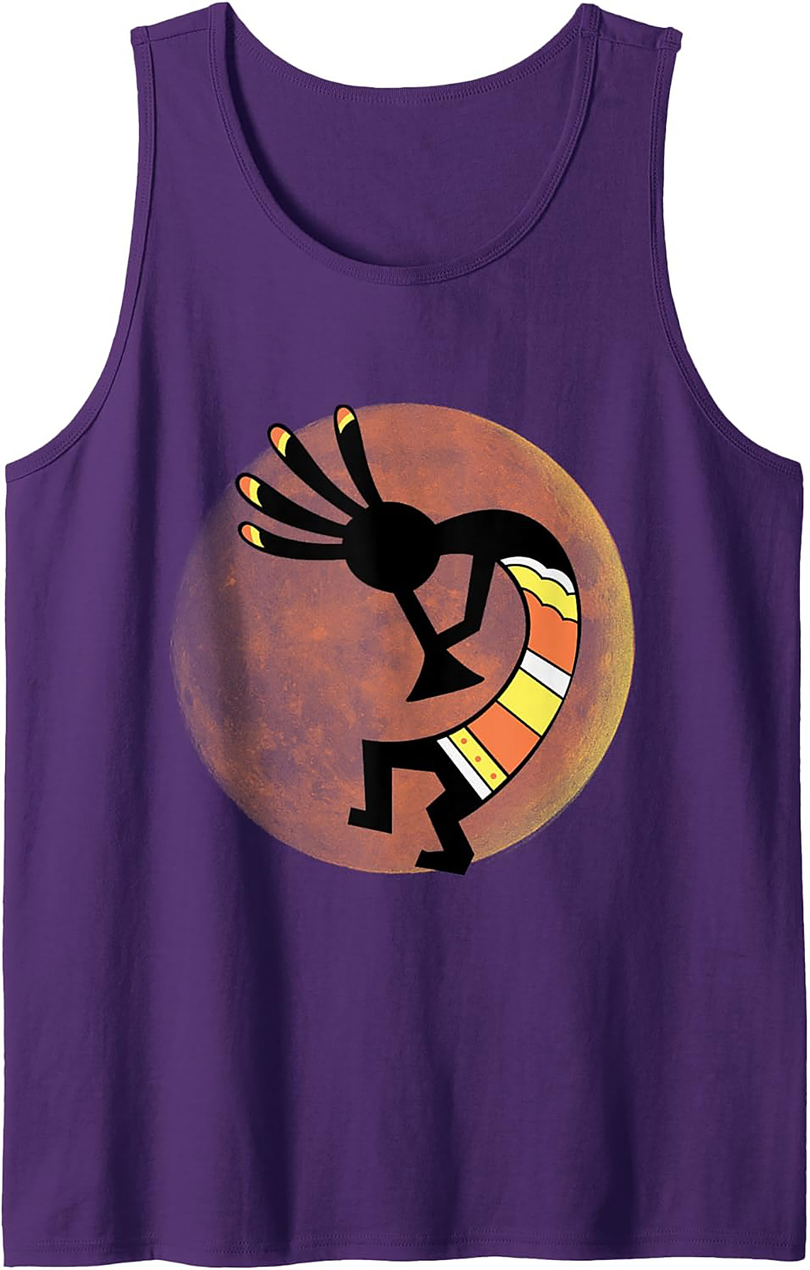Kokopelli Graphic Tank Top Desert Art Sleeveless Shirt