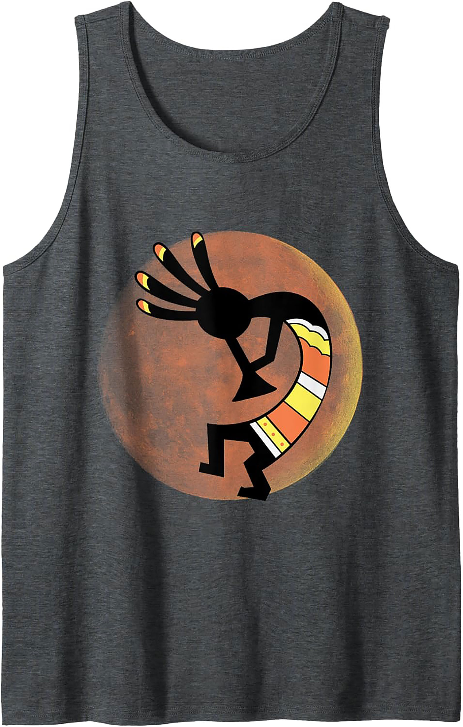 Kokopelli Graphic Tank Top Desert Art Sleeveless Shirt
