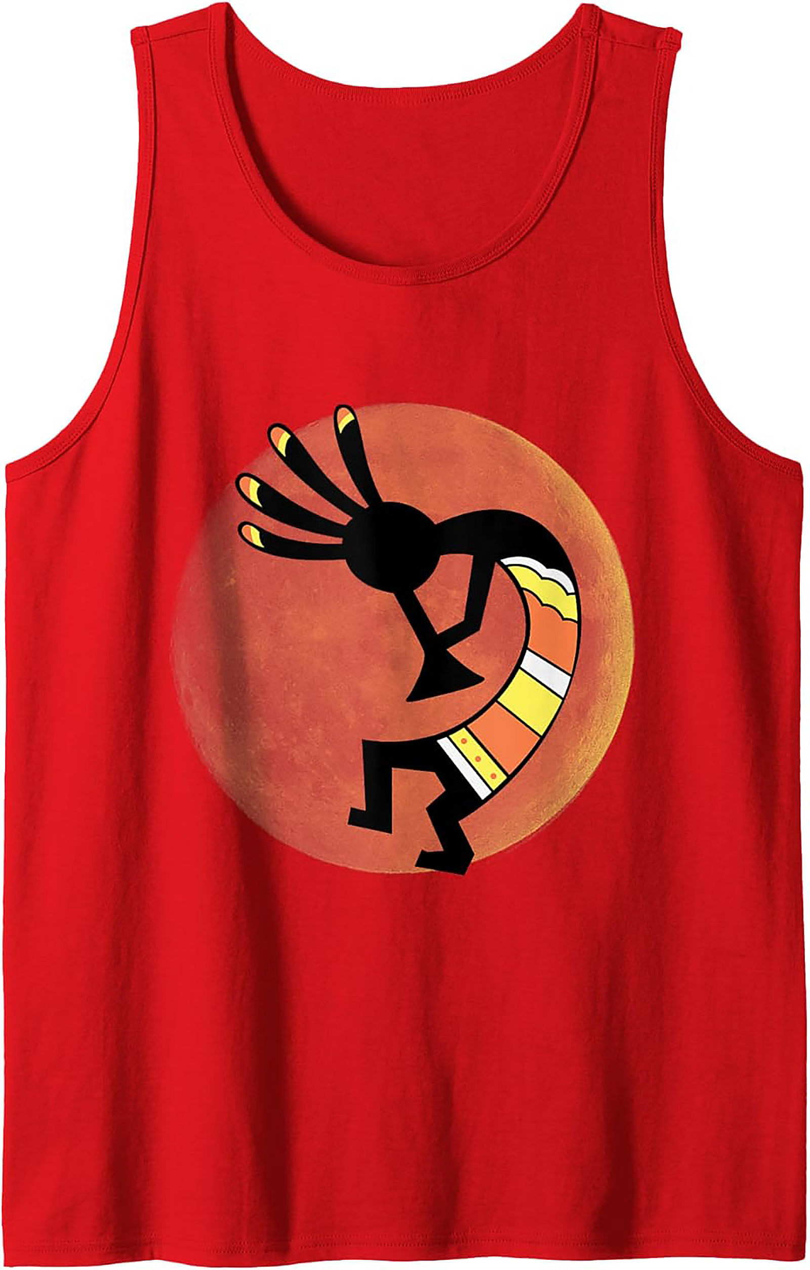 Kokopelli Graphic Tank Top Desert Art Sleeveless Shirt