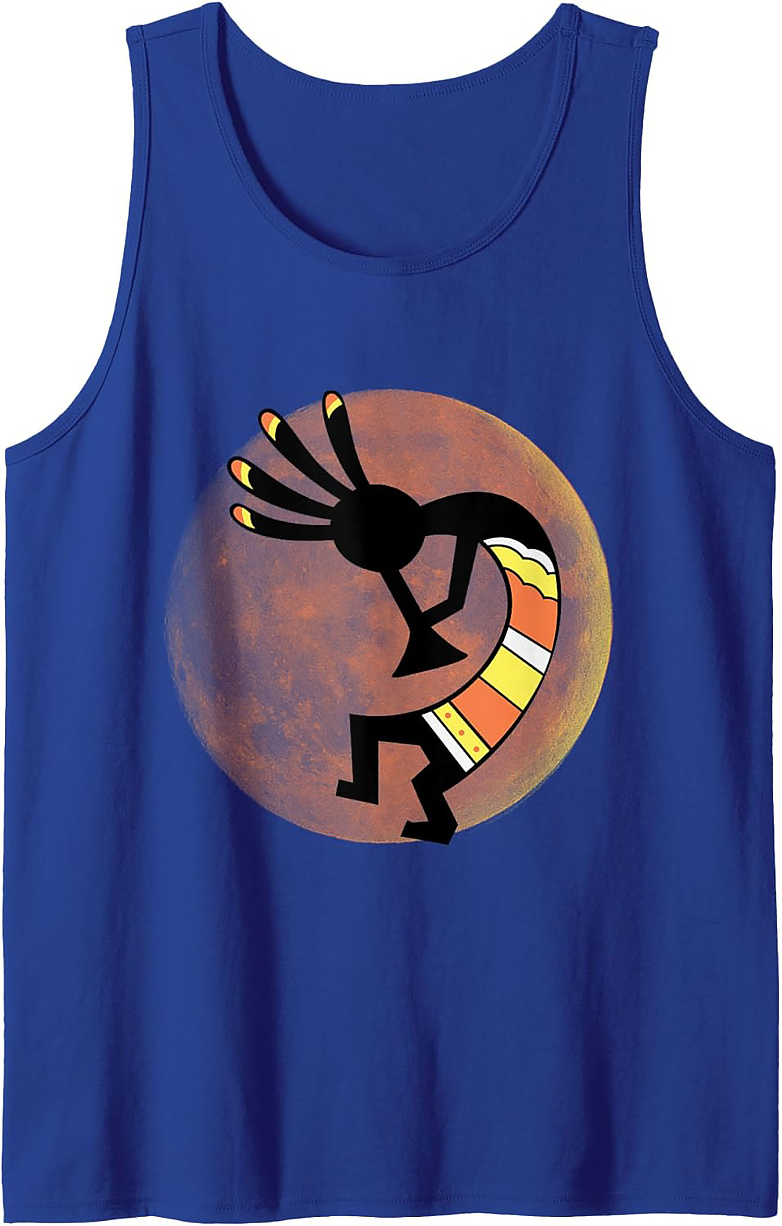 Kokopelli Graphic Tank Top Desert Art Sleeveless Shirt