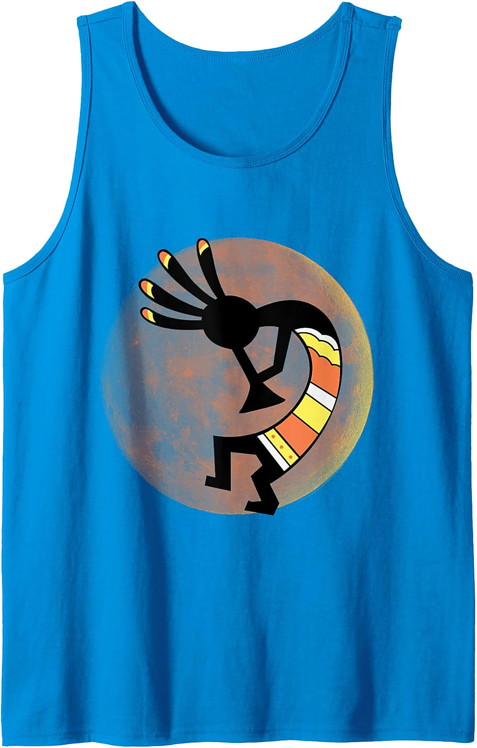 Kokopelli Graphic Tank Top Desert Art Sleeveless Shirt