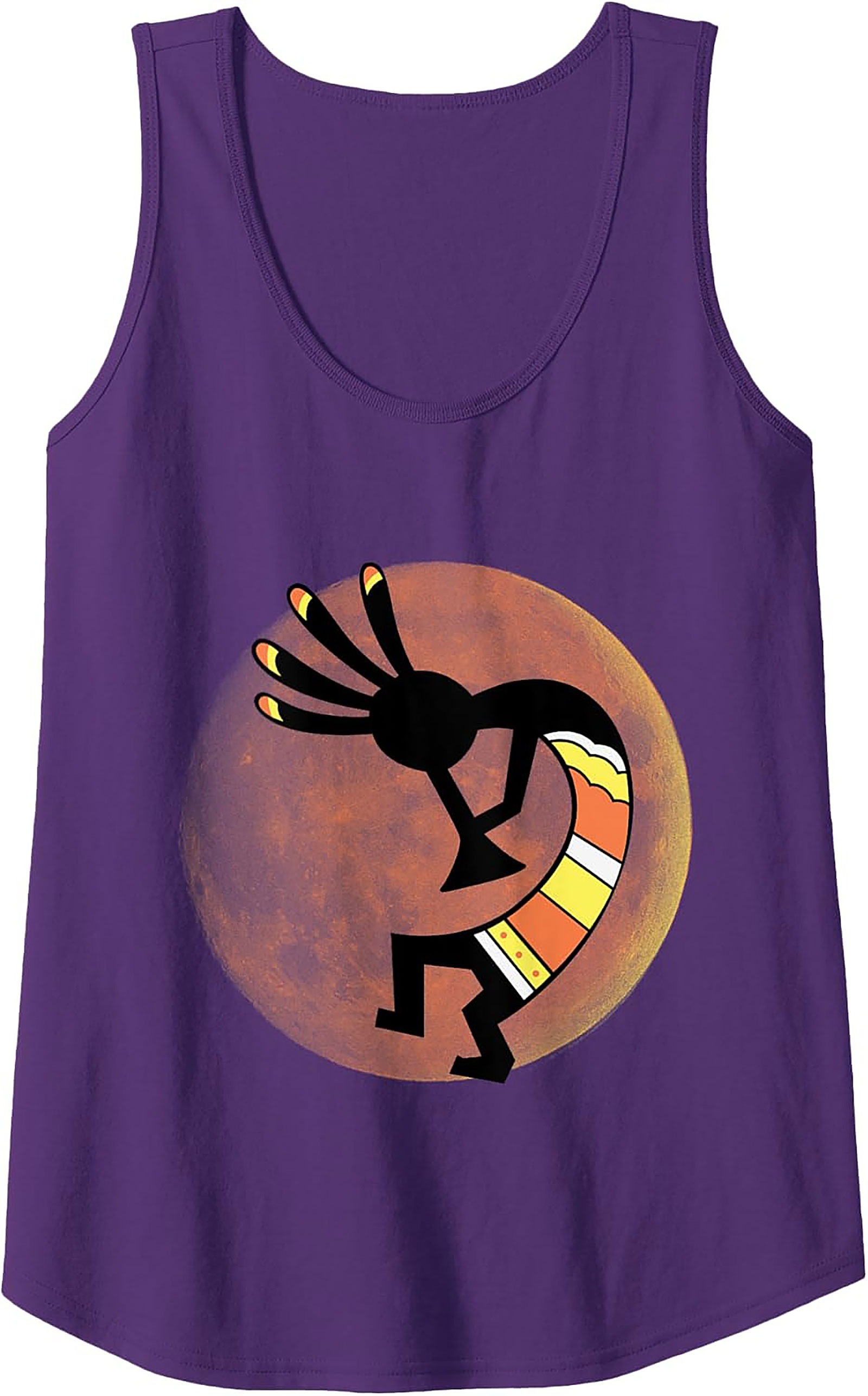 Kokopelli Graphic Tank Top Desert Art Sleeveless Shirt