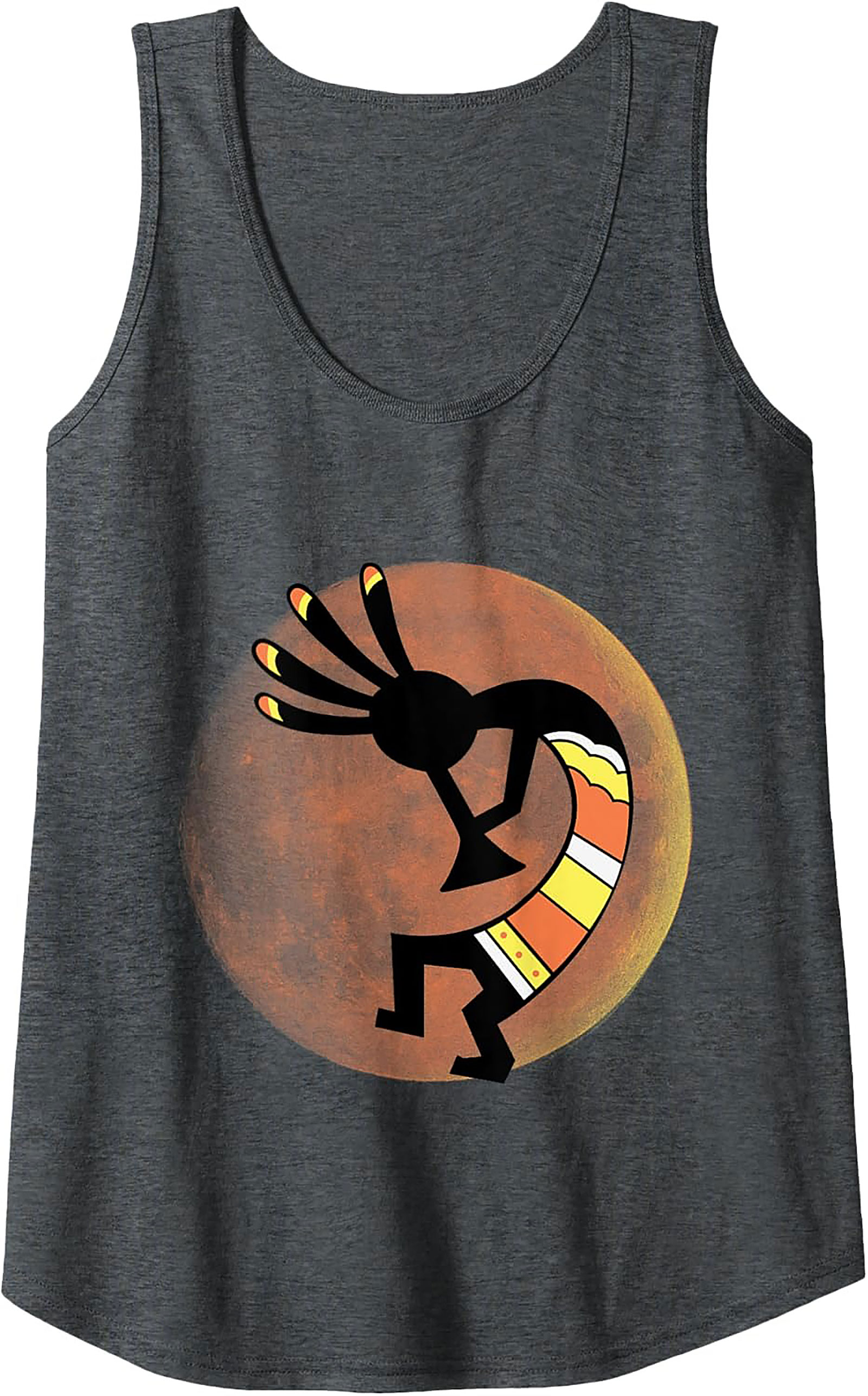 Kokopelli Graphic Tank Top Desert Art Sleeveless Shirt