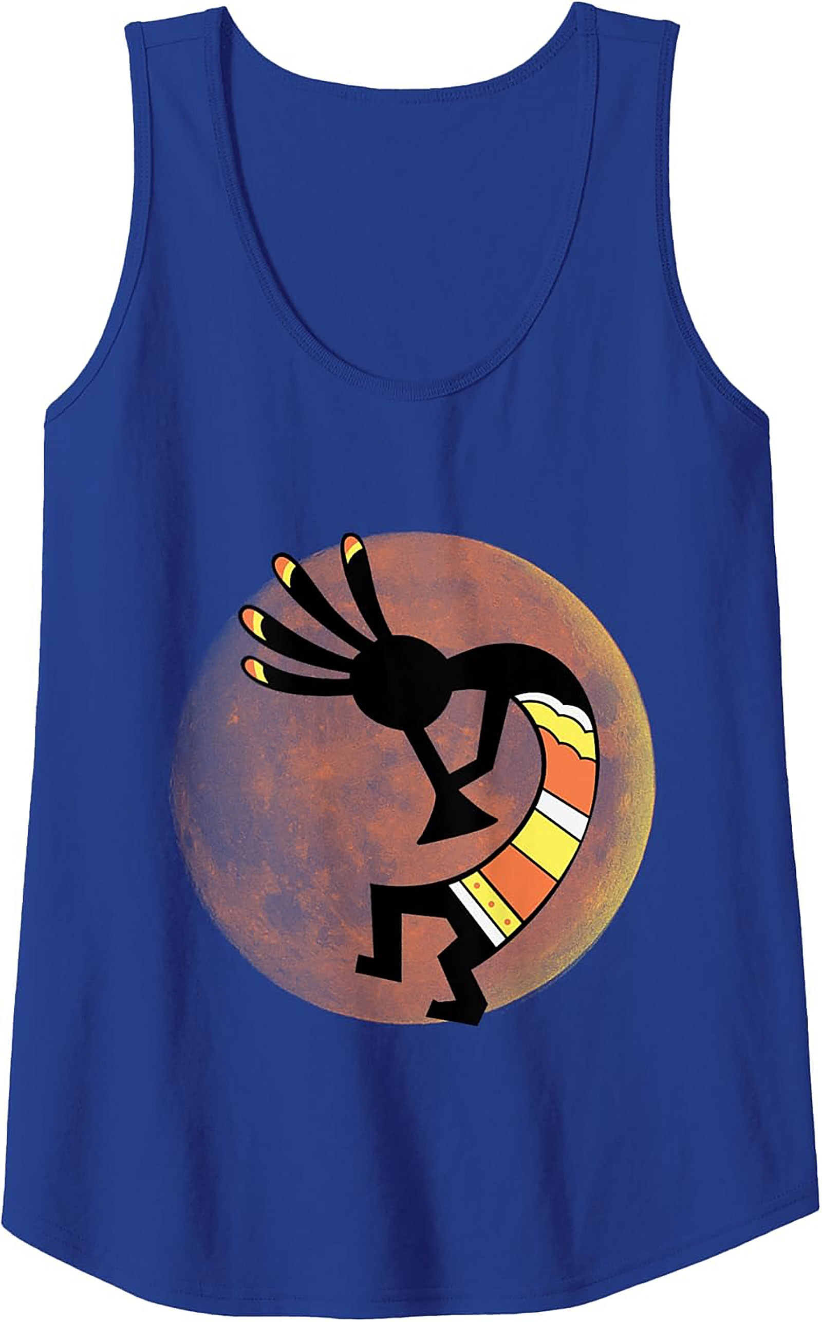 Kokopelli Graphic Tank Top Desert Art Sleeveless Shirt