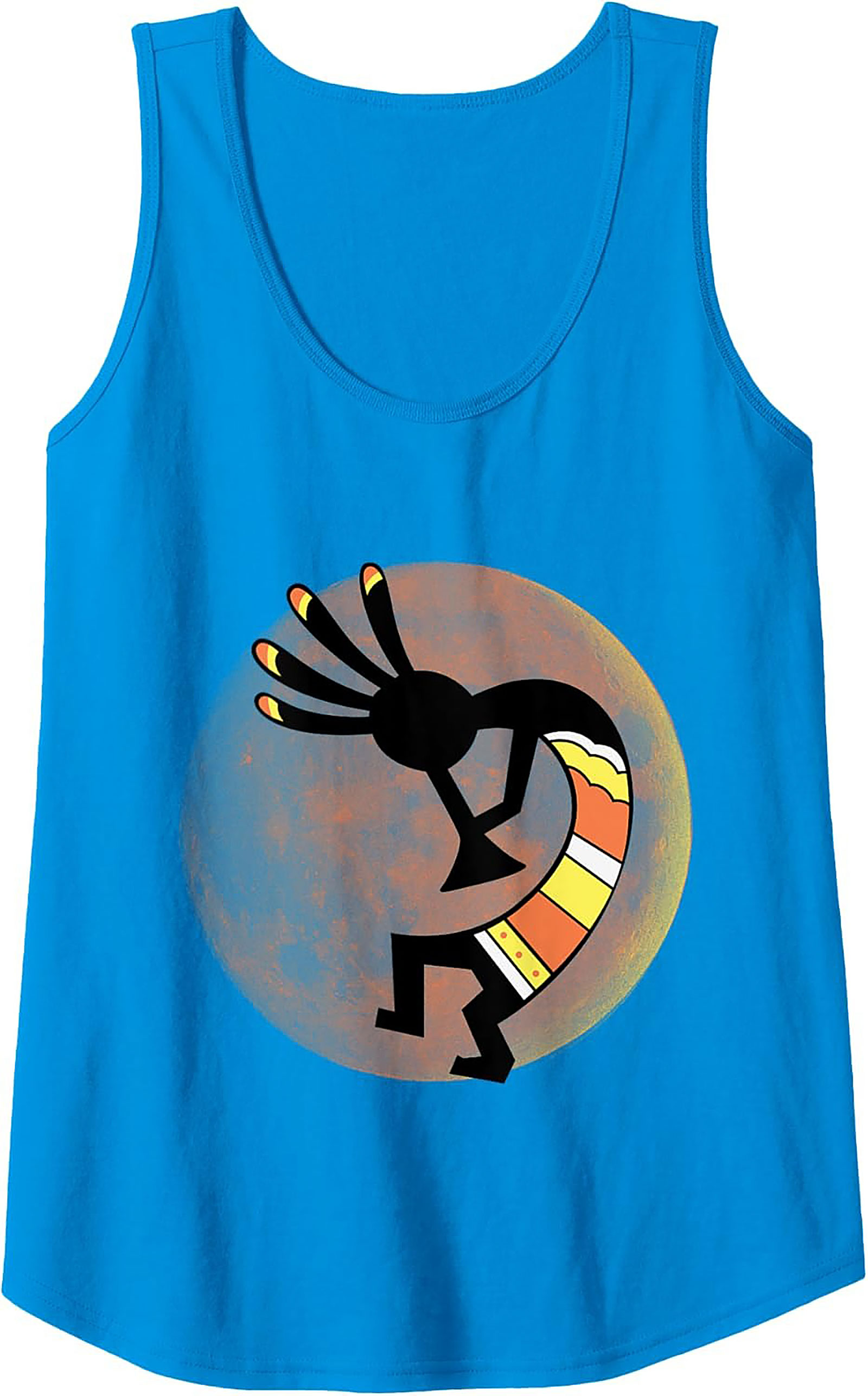 Kokopelli Graphic Tank Top Desert Art Sleeveless Shirt